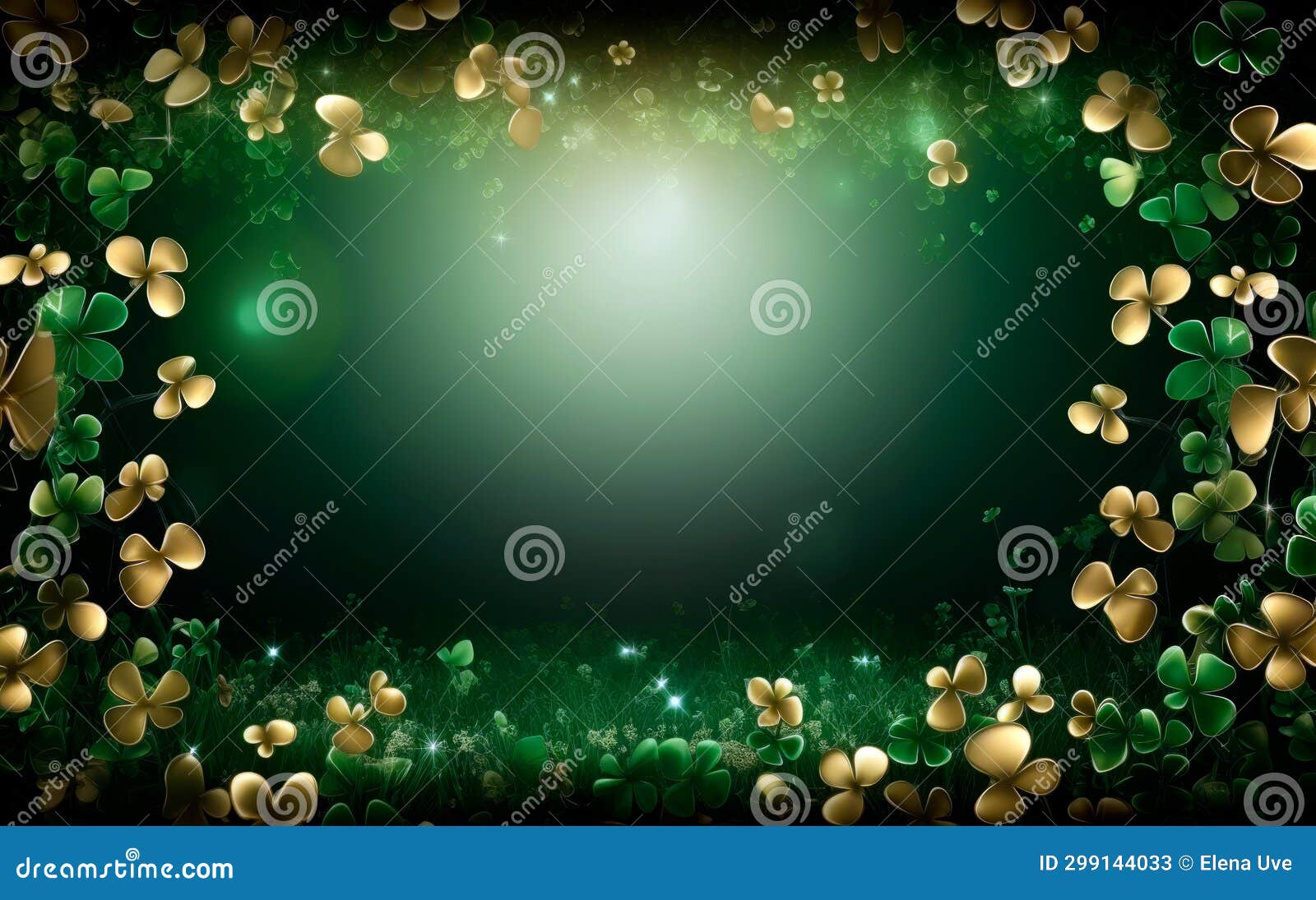 still life banner of saint patrick's day with copy space.