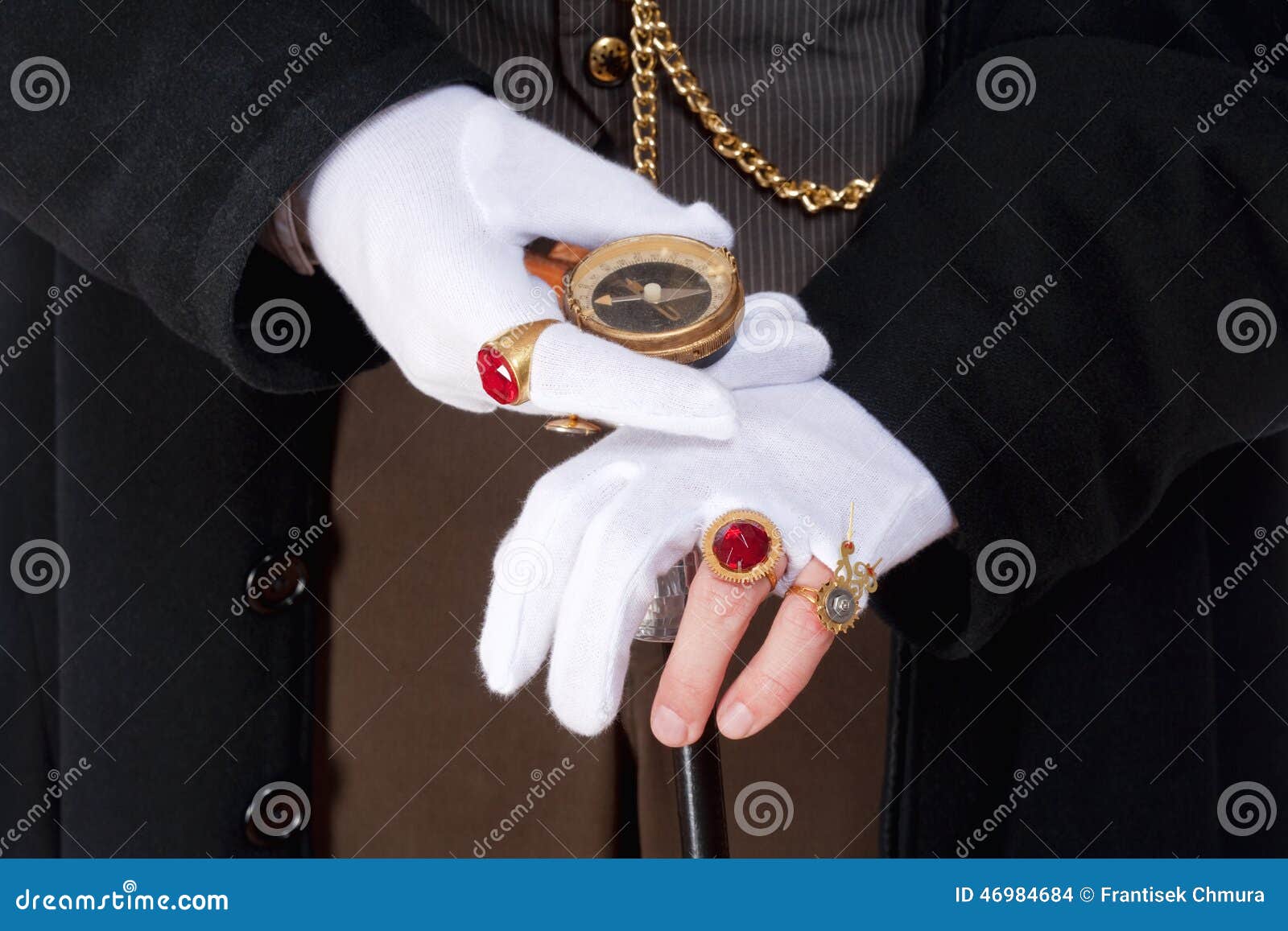 Magician Hands with Gloves and Rings Stock Photo Image of gloves