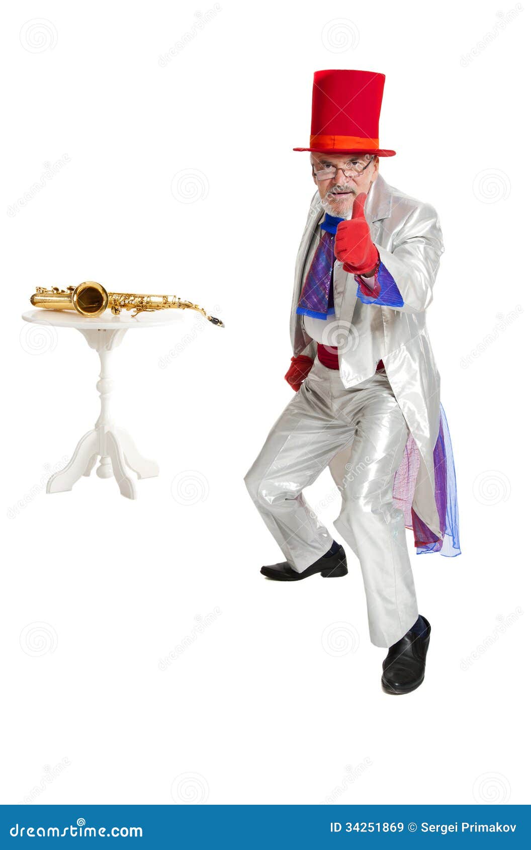 Magician with Trumpet Shows Trumb Stock Image - Image of conjuror ...