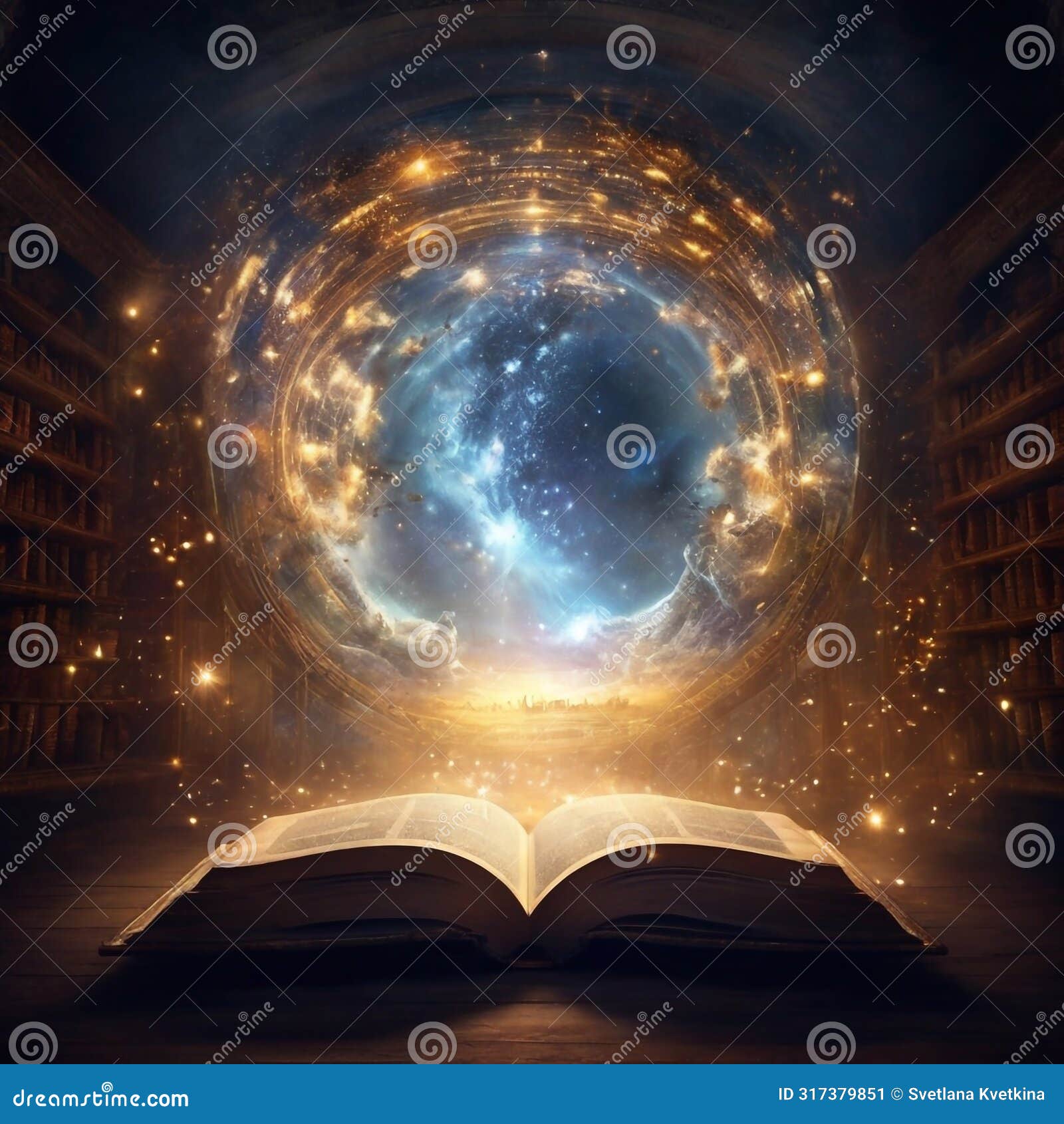 magine a mesmerizing open book wih divine lights coming from above