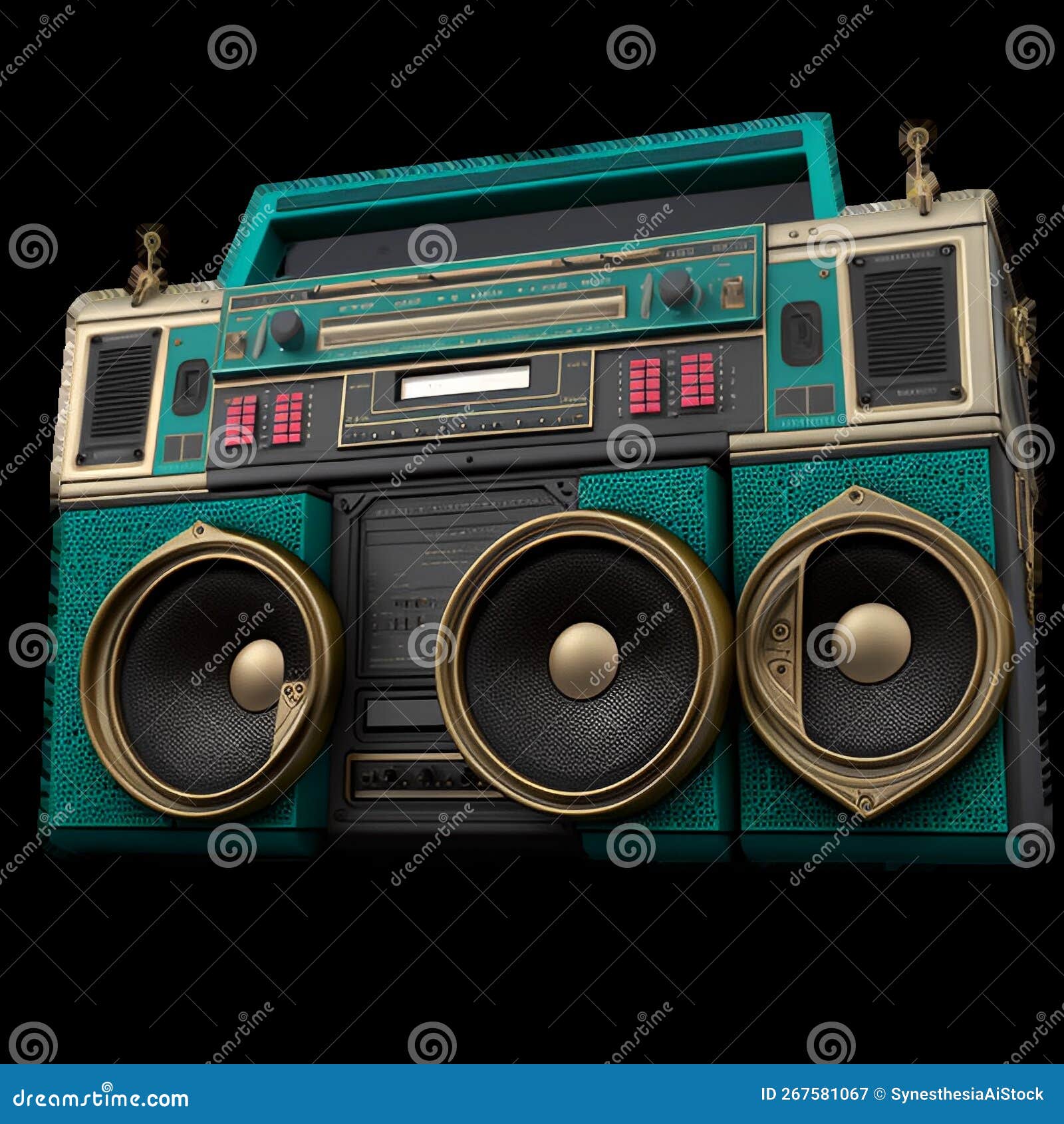 Magnétophone à Cassettes De Style Rétro Dans La Rue Avec Des Graffitis Danse  De Rue Utilisant La Sous-culture De La Jeunesse Boombox Dans Le Style Des  Années 1980
