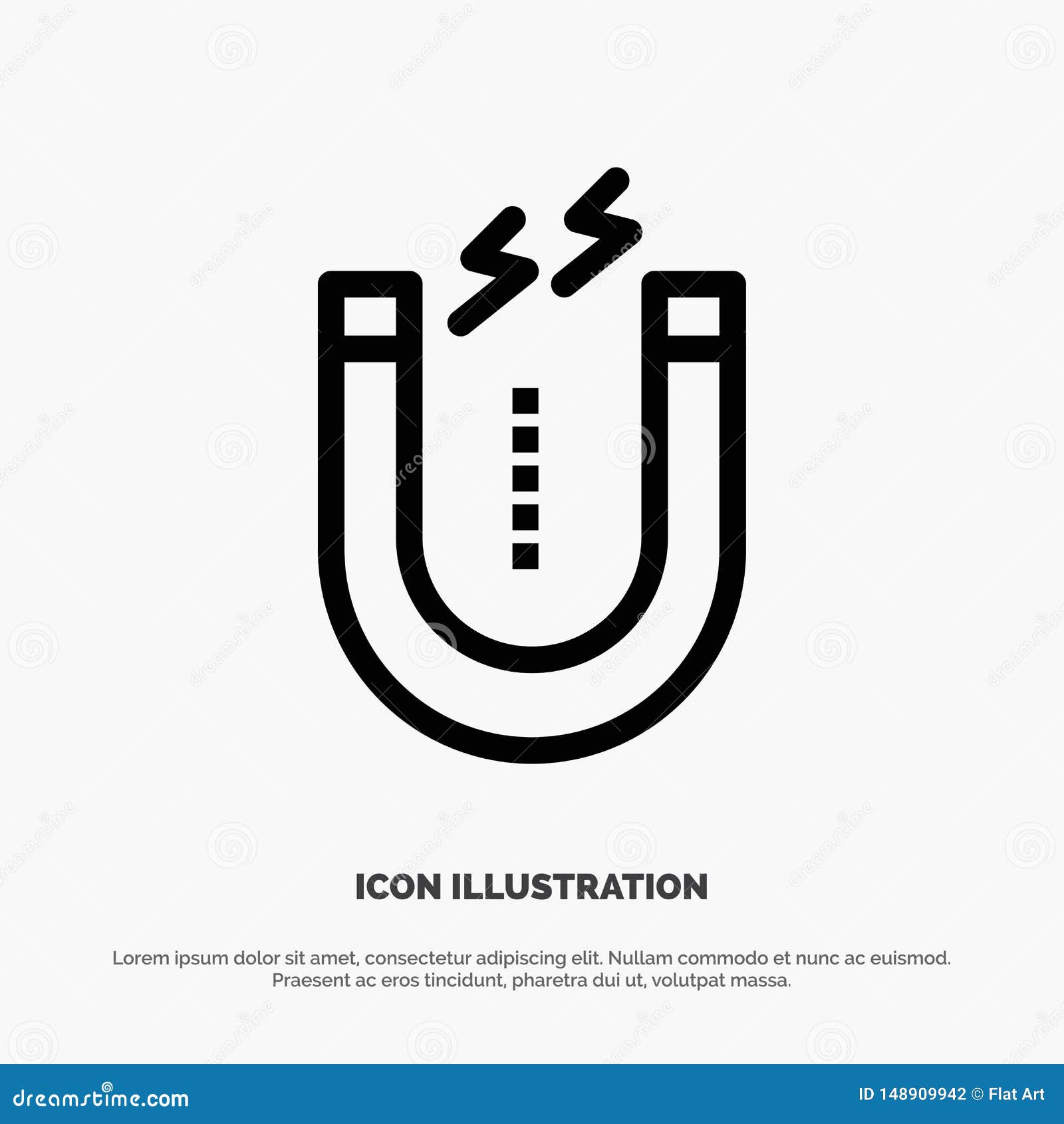 Attract, Attracting, Tool Vector Line Icon Stock Vector