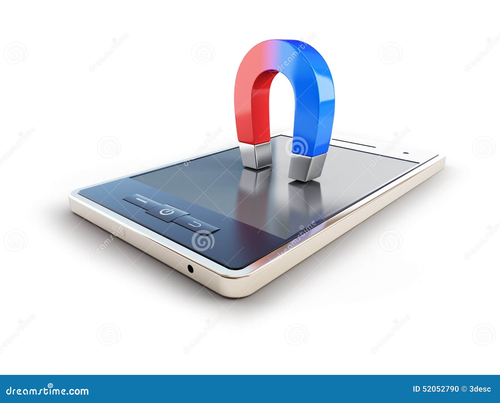 Mobile Phone Horseshoe Stock Illustration Illustration of