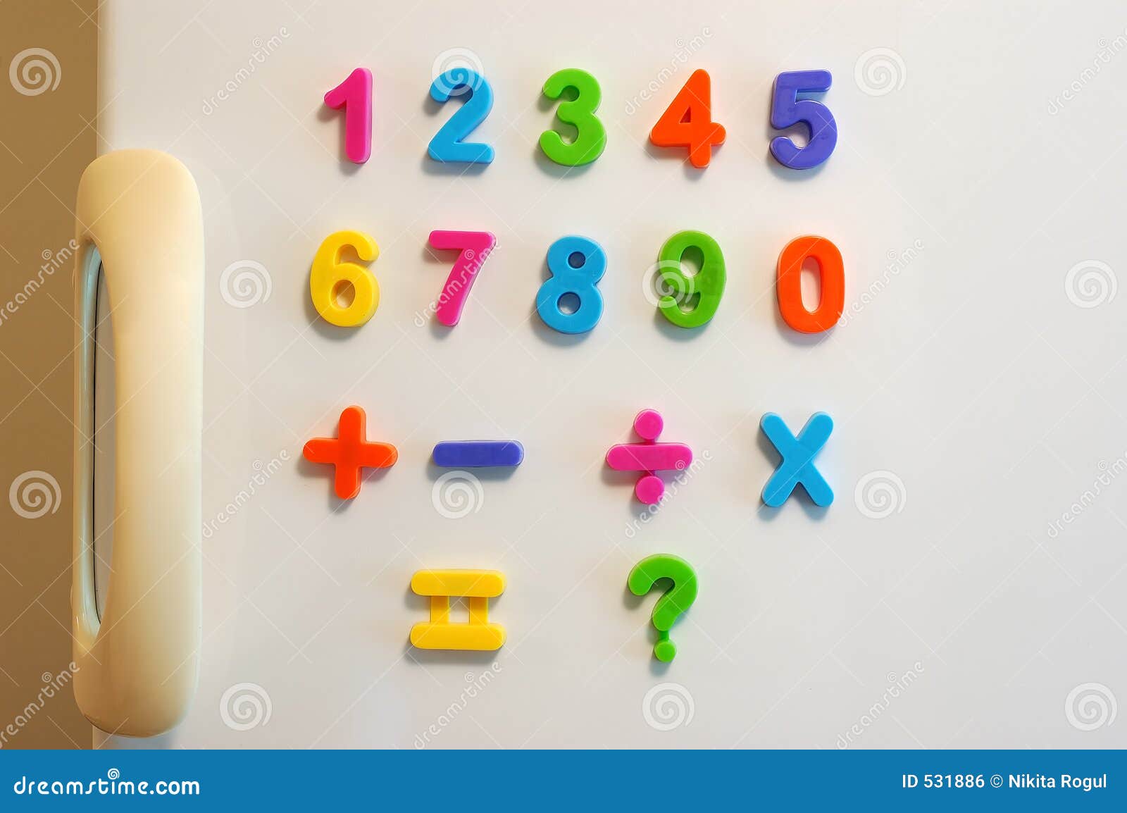 fridge magnet numbers