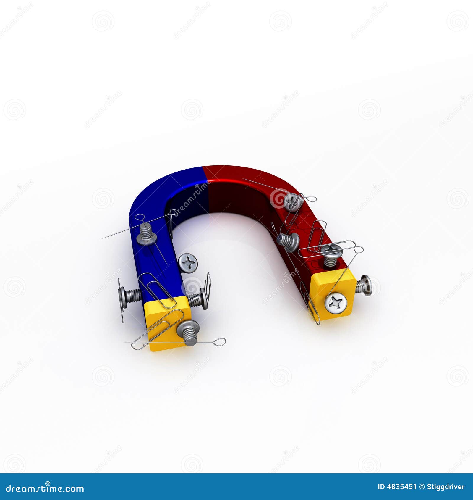 With Screws Paperclips And Paperpins RoyaltyFree Stock Photo