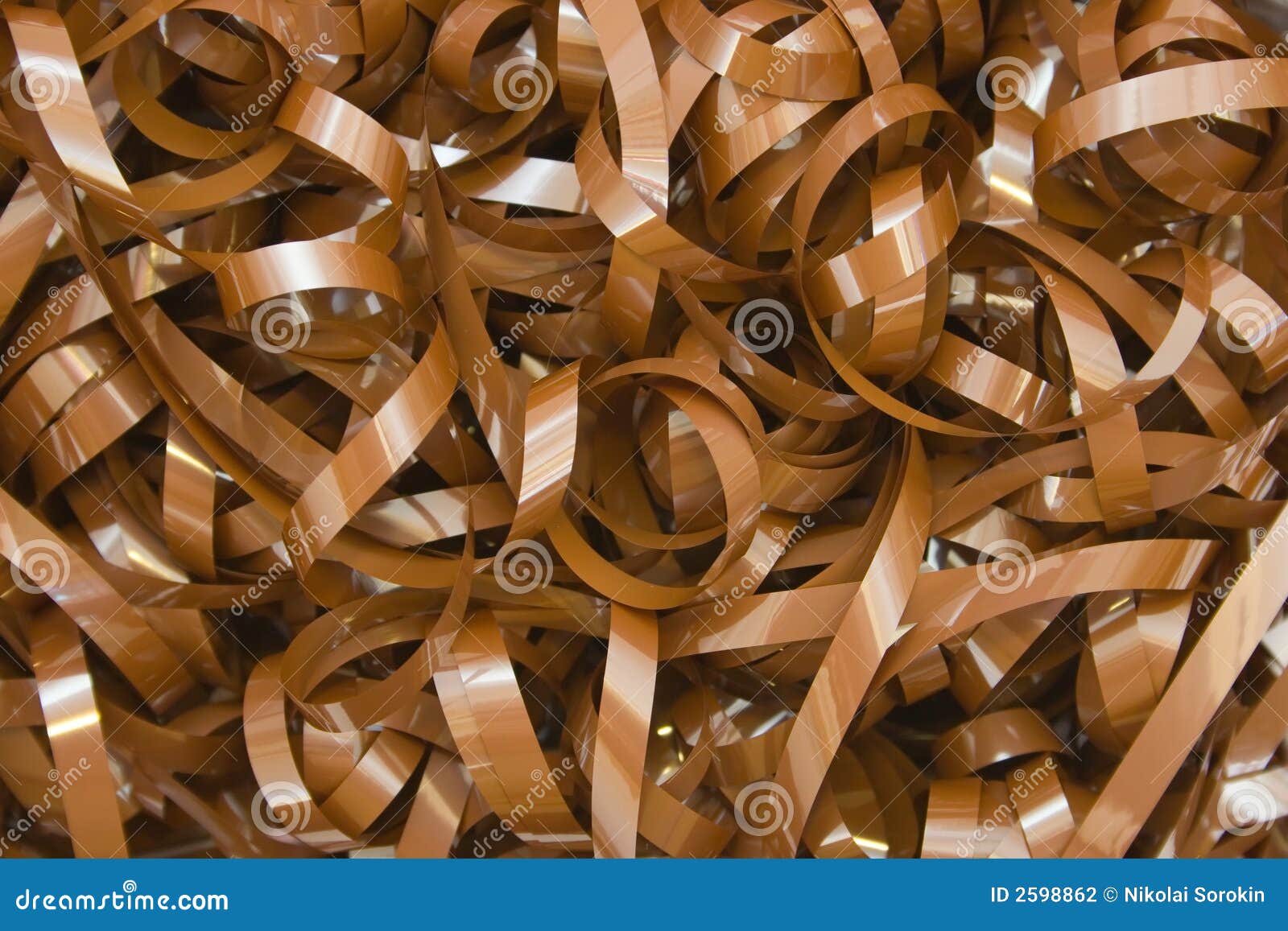 Tape From Disassembled VHS Cassette RoyaltyFree Stock