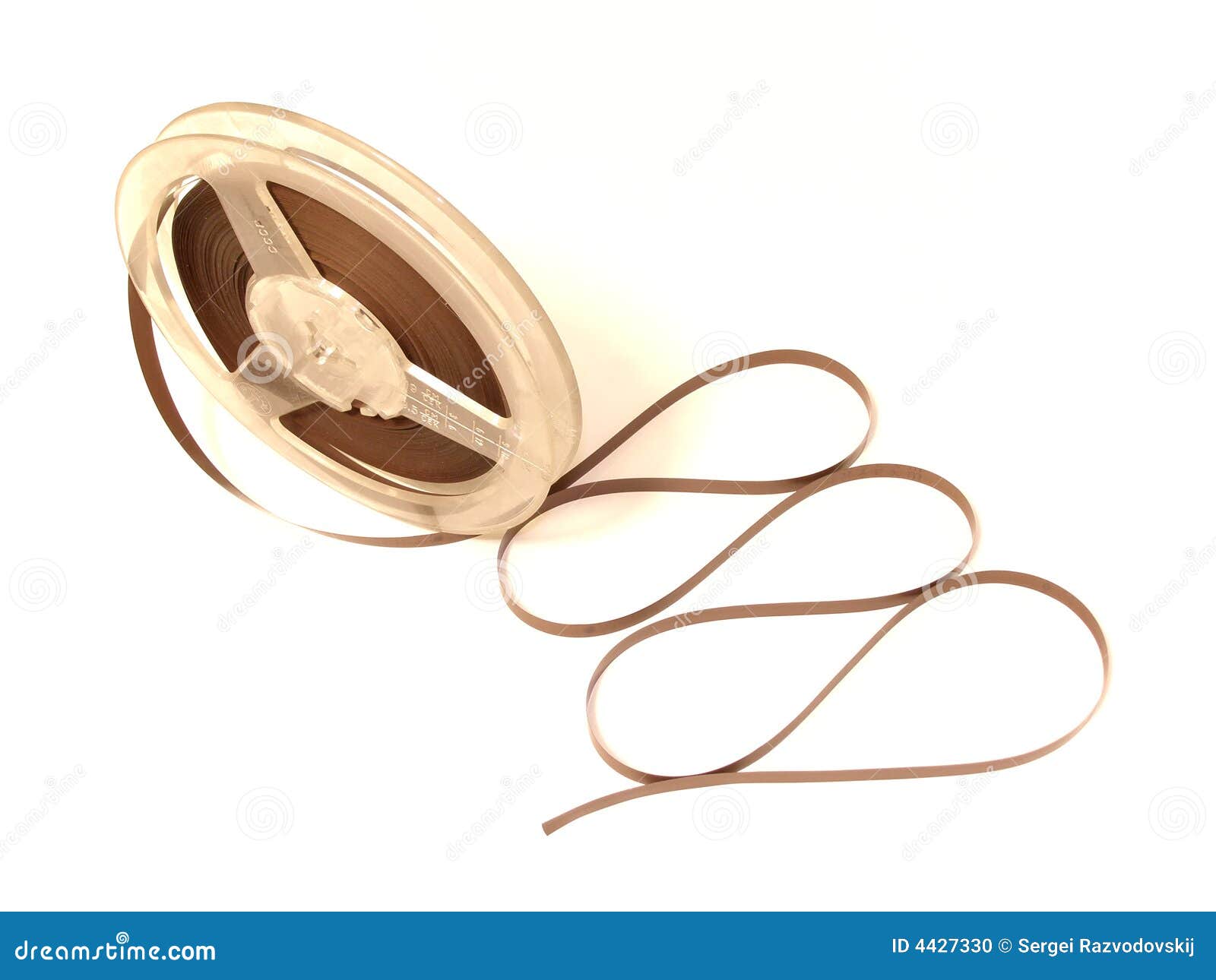 Tape From Disassembled VHS Cassette RoyaltyFree Stock