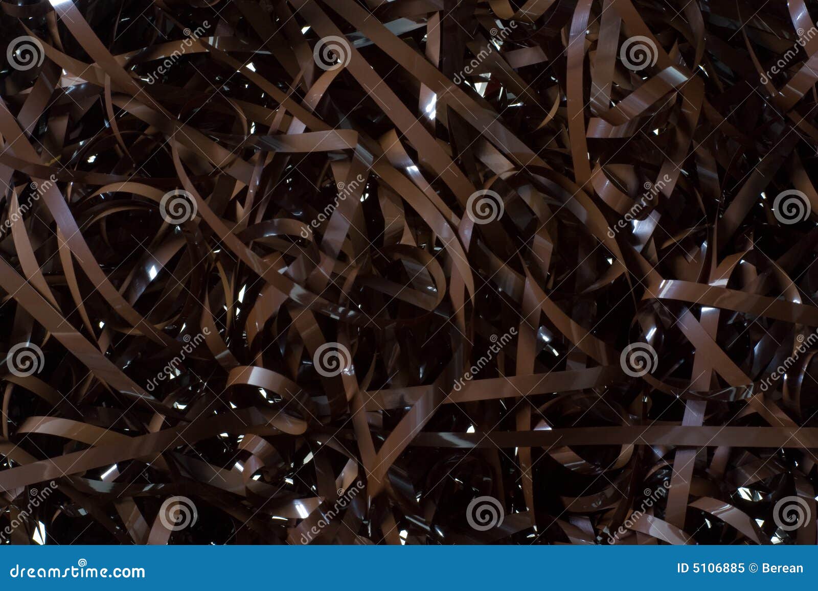 Tape From Disassembled VHS Cassette RoyaltyFree Stock