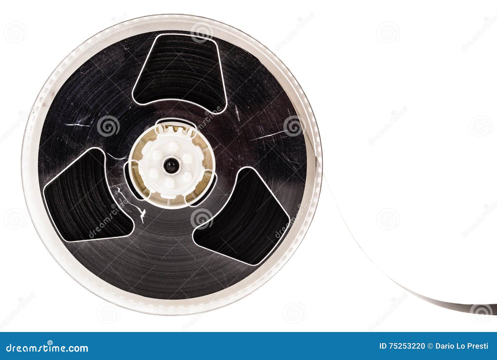 Tape Reel Isolated Stock Photo Image of equipment, celluloid