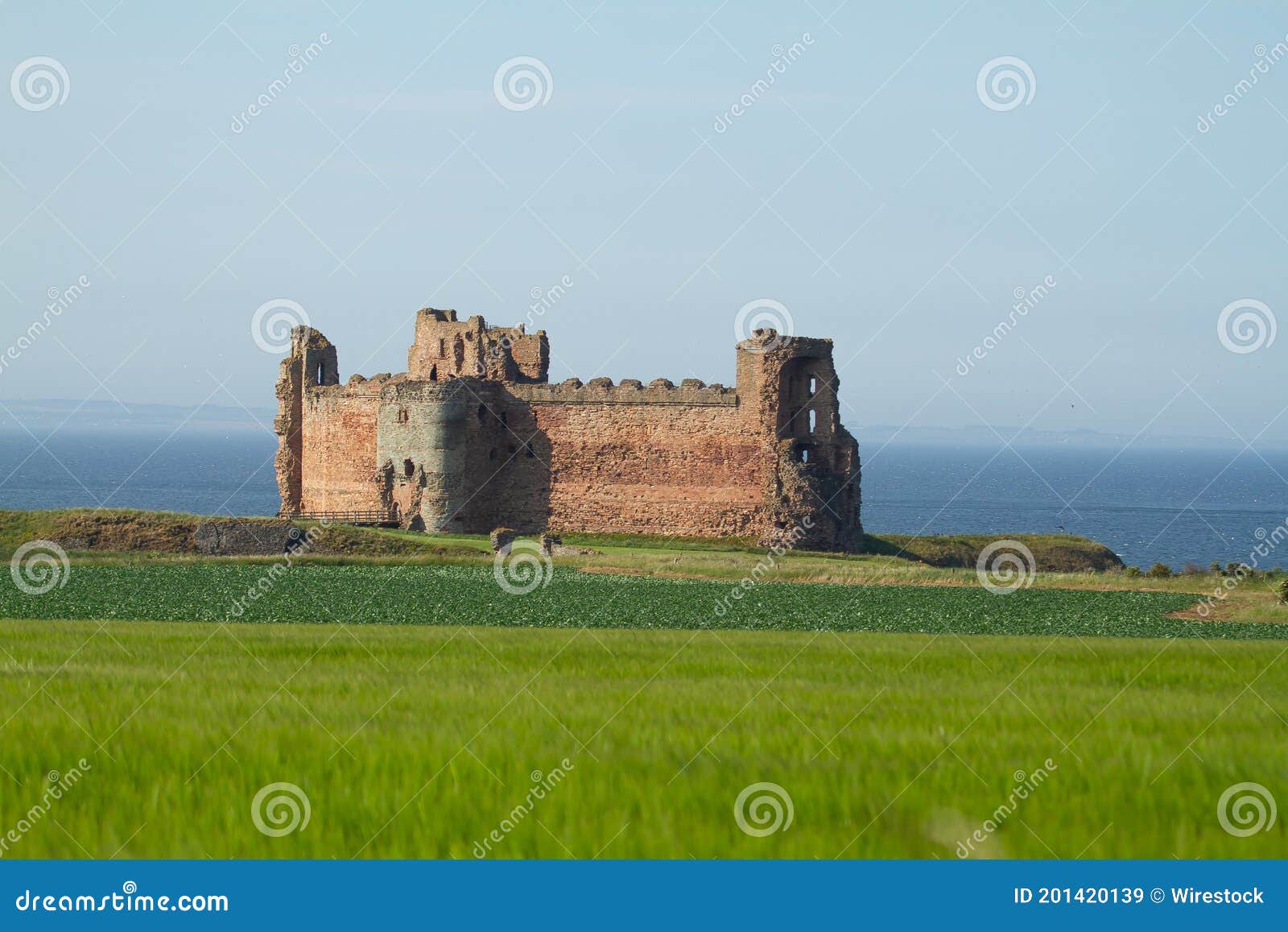 Magnificent North Berwick Castle Captured in Scotland Stock Image