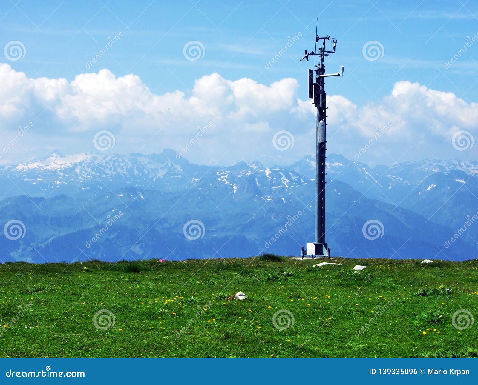 magnificent view from the chÃÂ¤serrugg peak in the churfirsten mountains