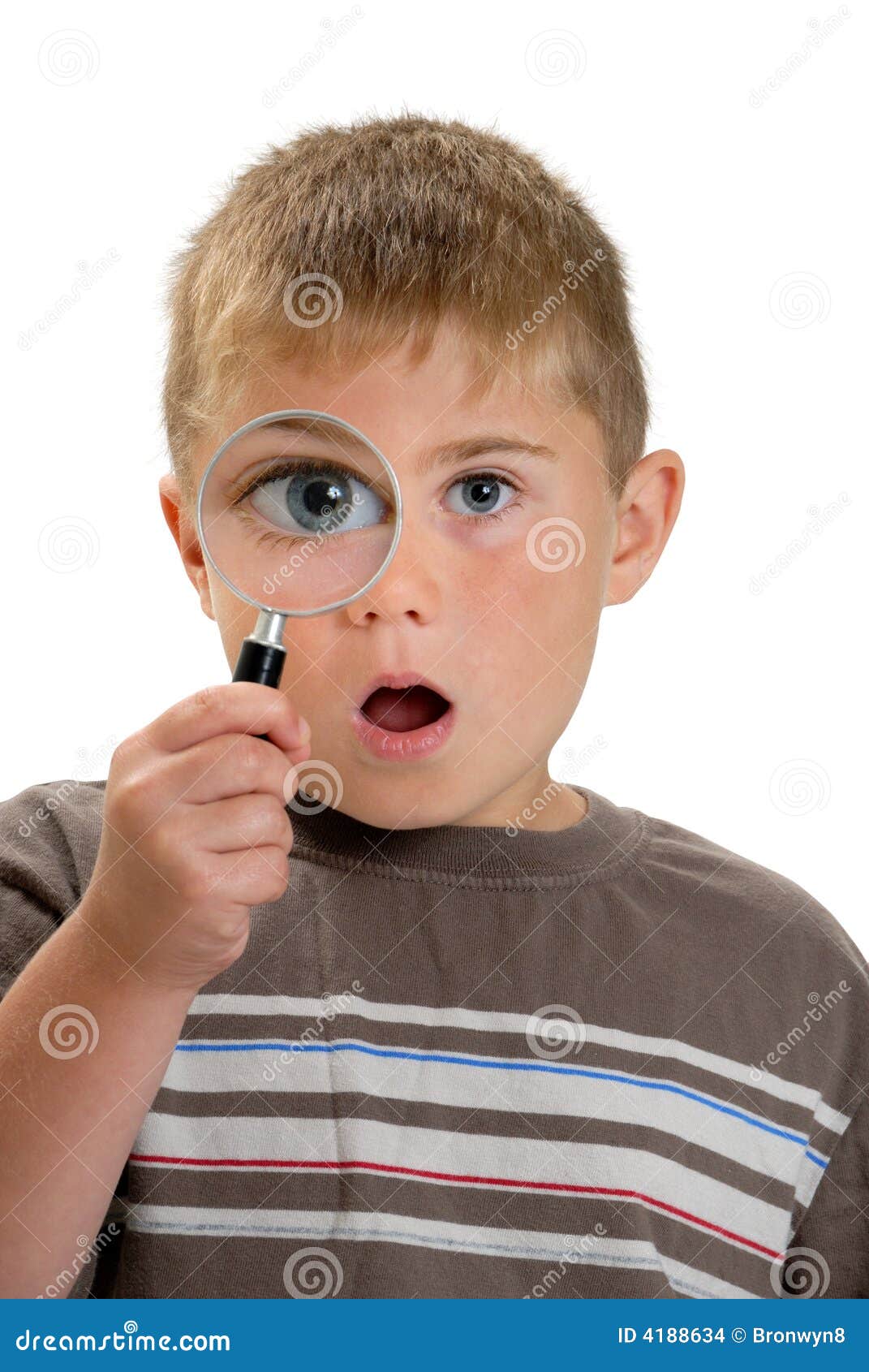 Magnified Eye stock photo. Image of confidence, enthusiastic 4188634