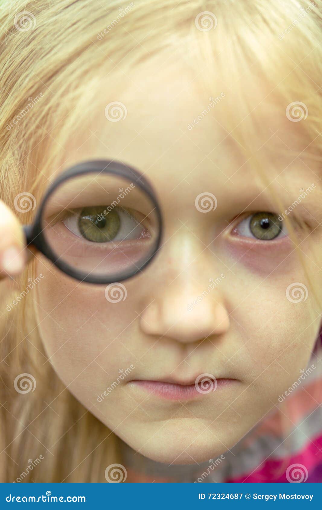 Magnifier stock image. Image of person, cute, research 72324687