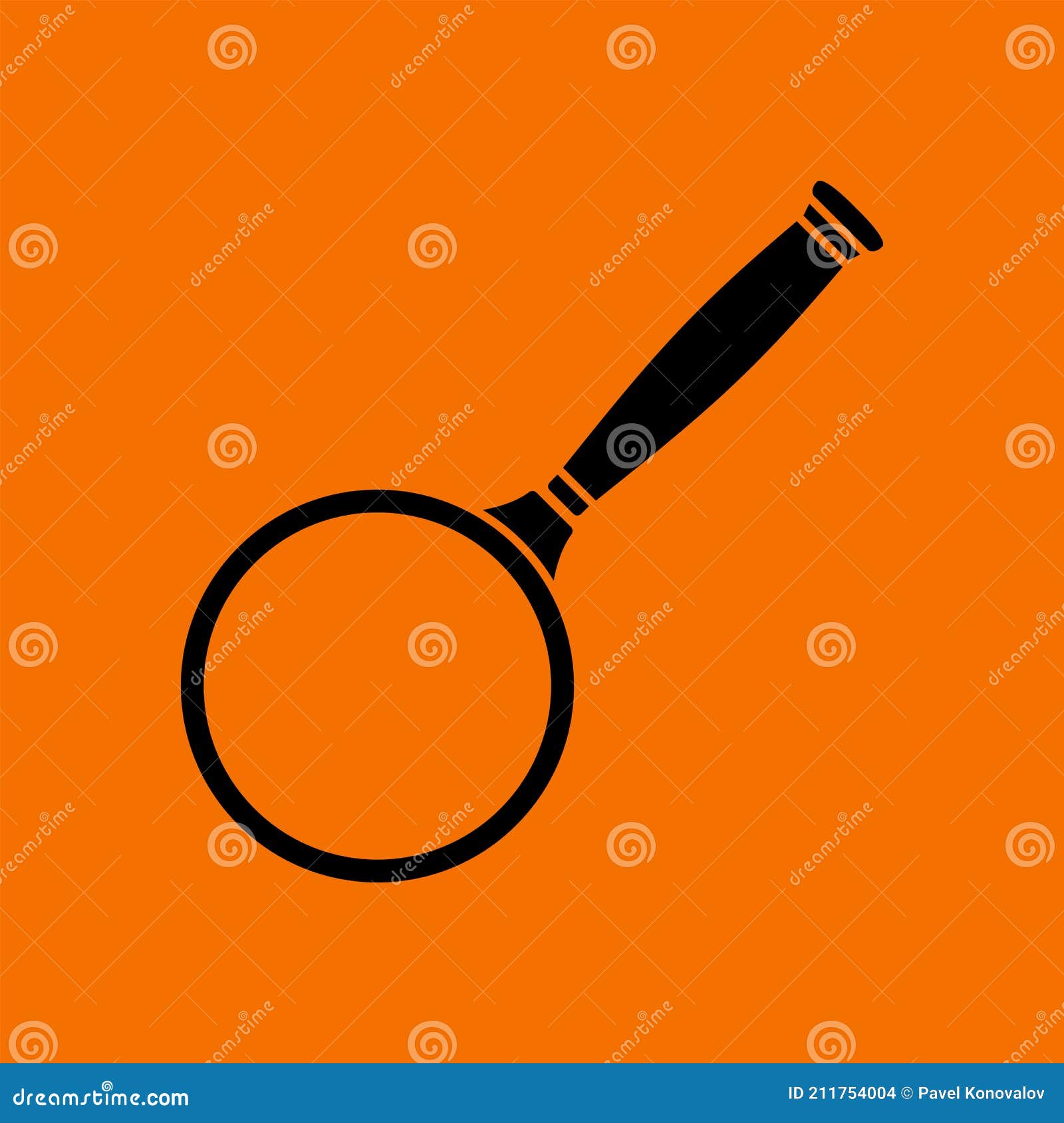 Magnifier Icon stock vector. Illustration of instrument 211754004