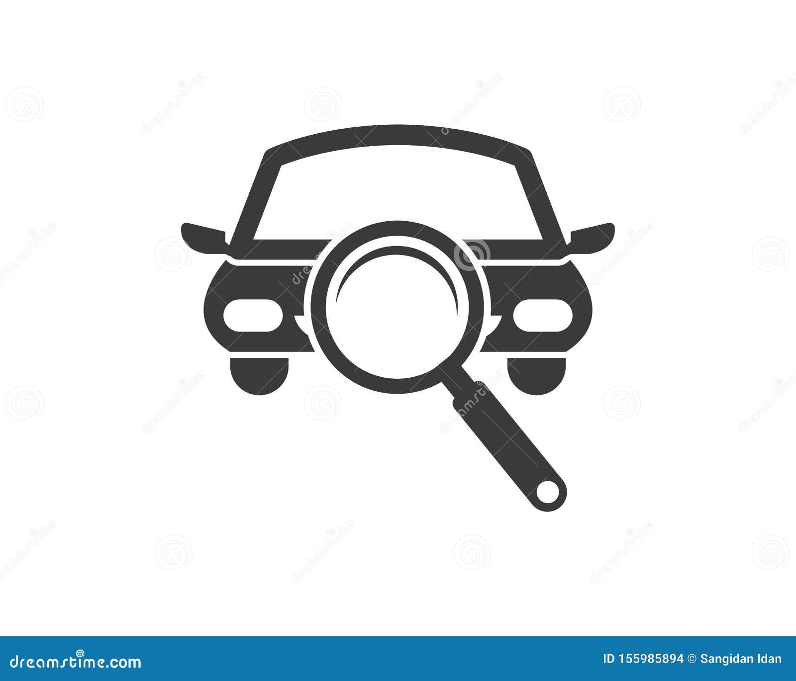 Magnifier Icon Logo Vector Illustration Design Stock Vector