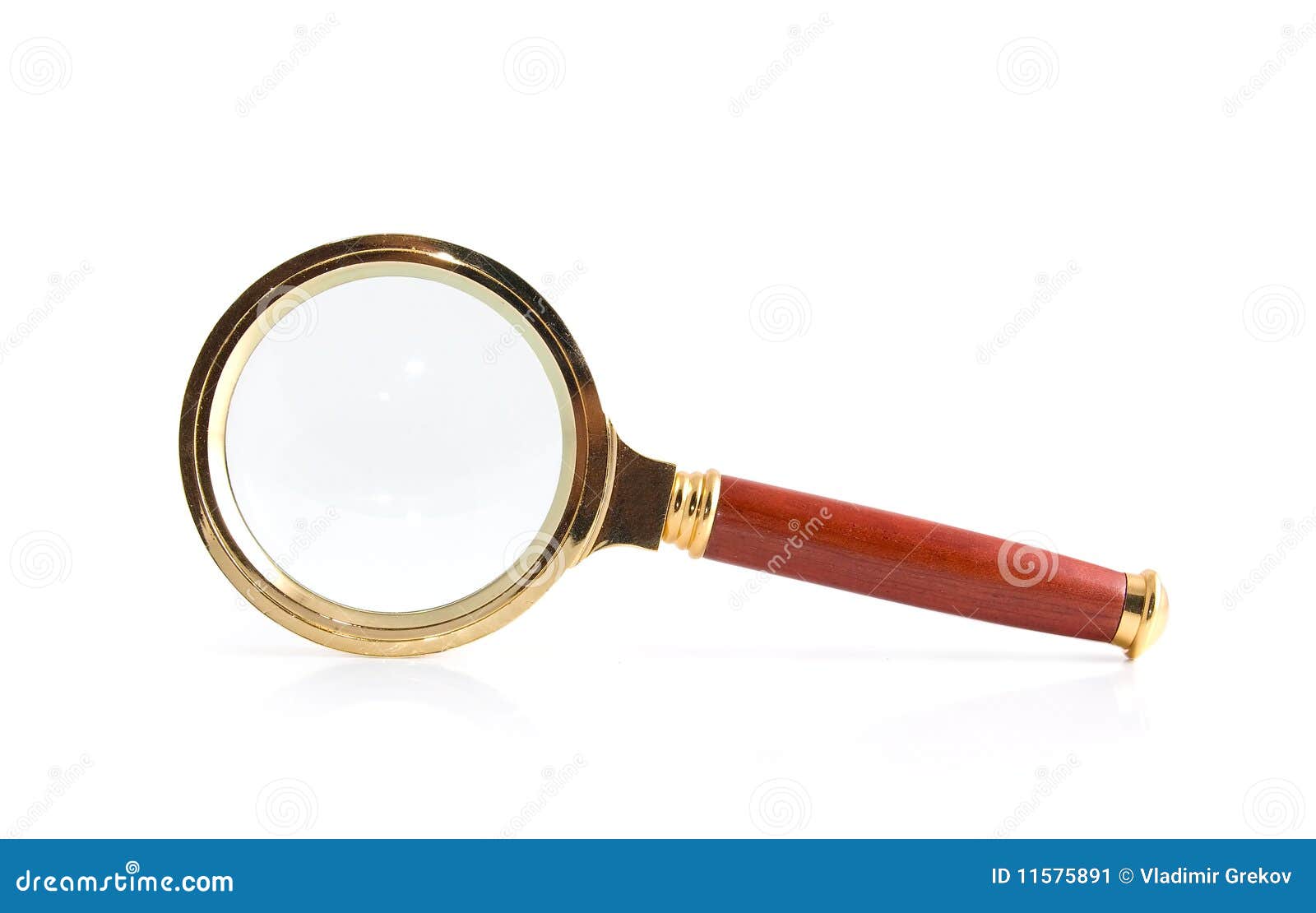 magnifier on a white
