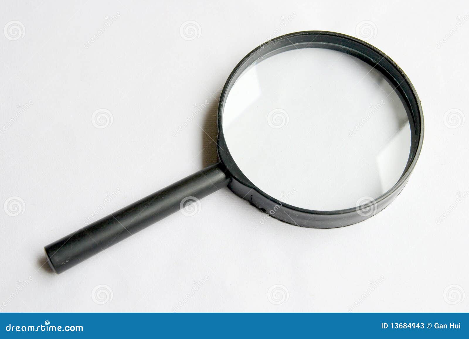 magnifier on white background