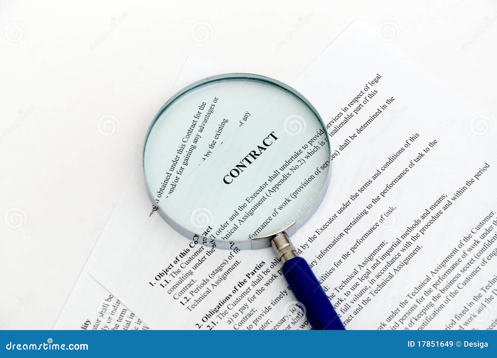 magnifying glass document 17851649