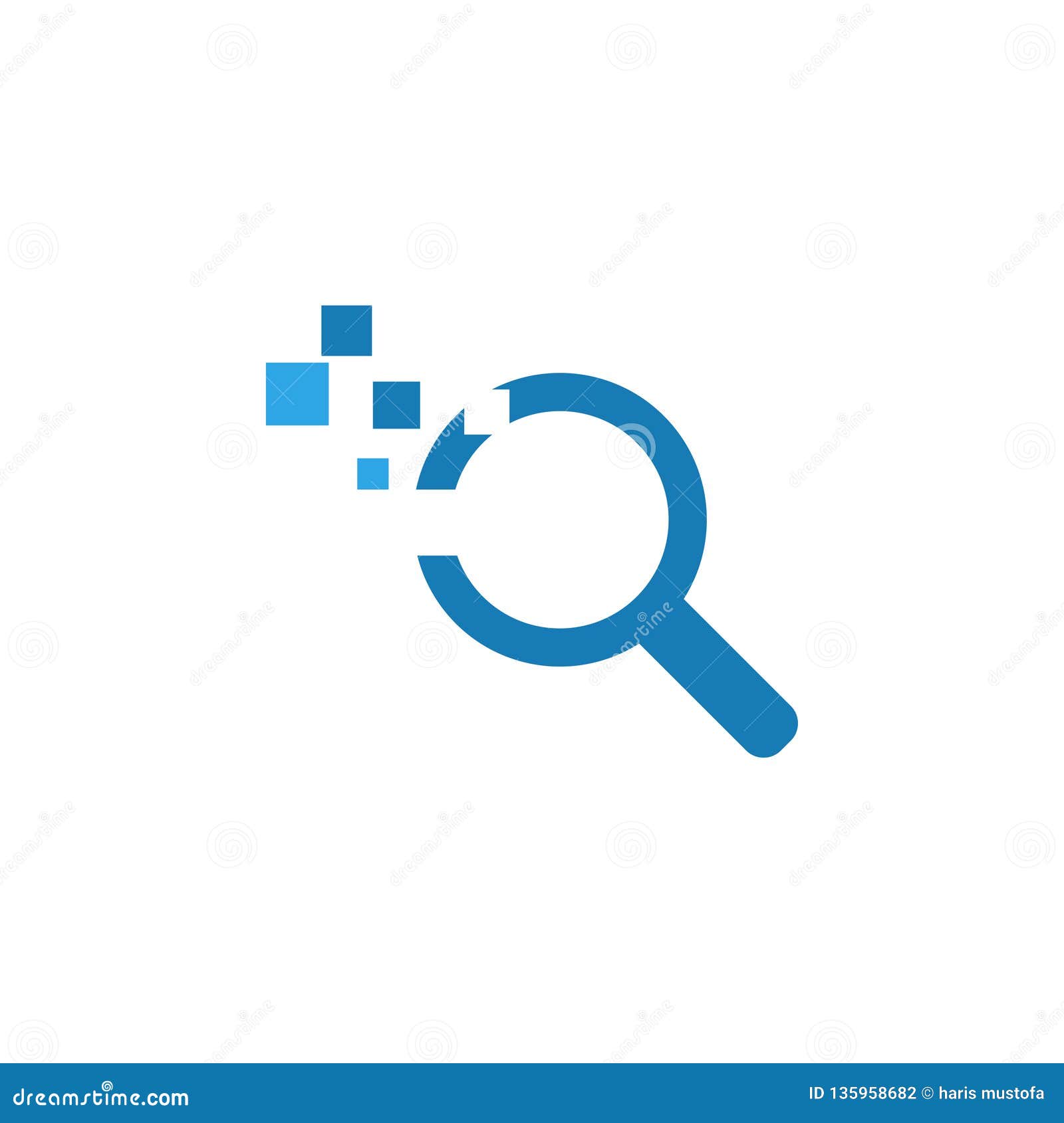 Magnifying glass icon graphic design template Vector Image