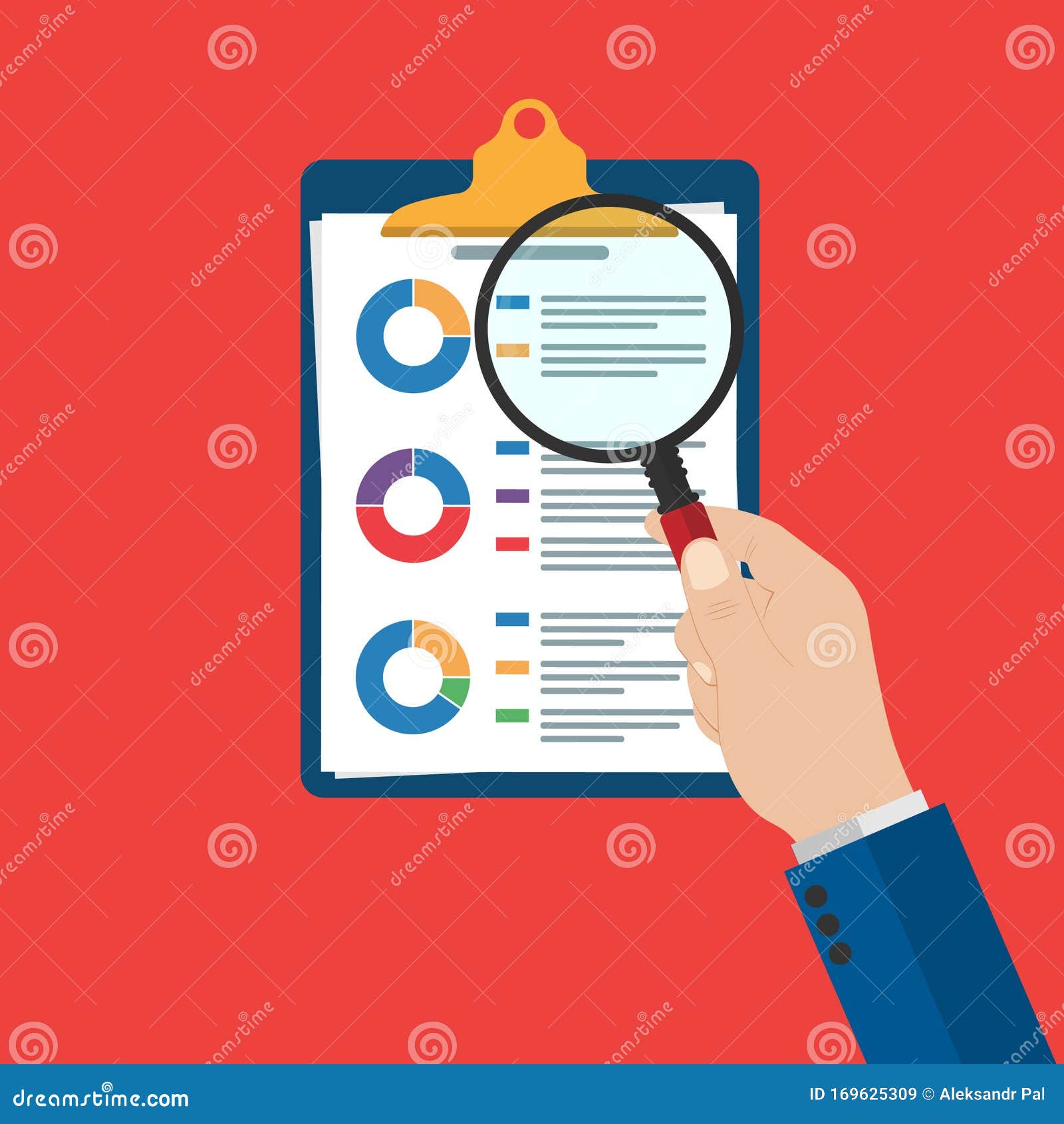Analysing financial data with a magnifying glass