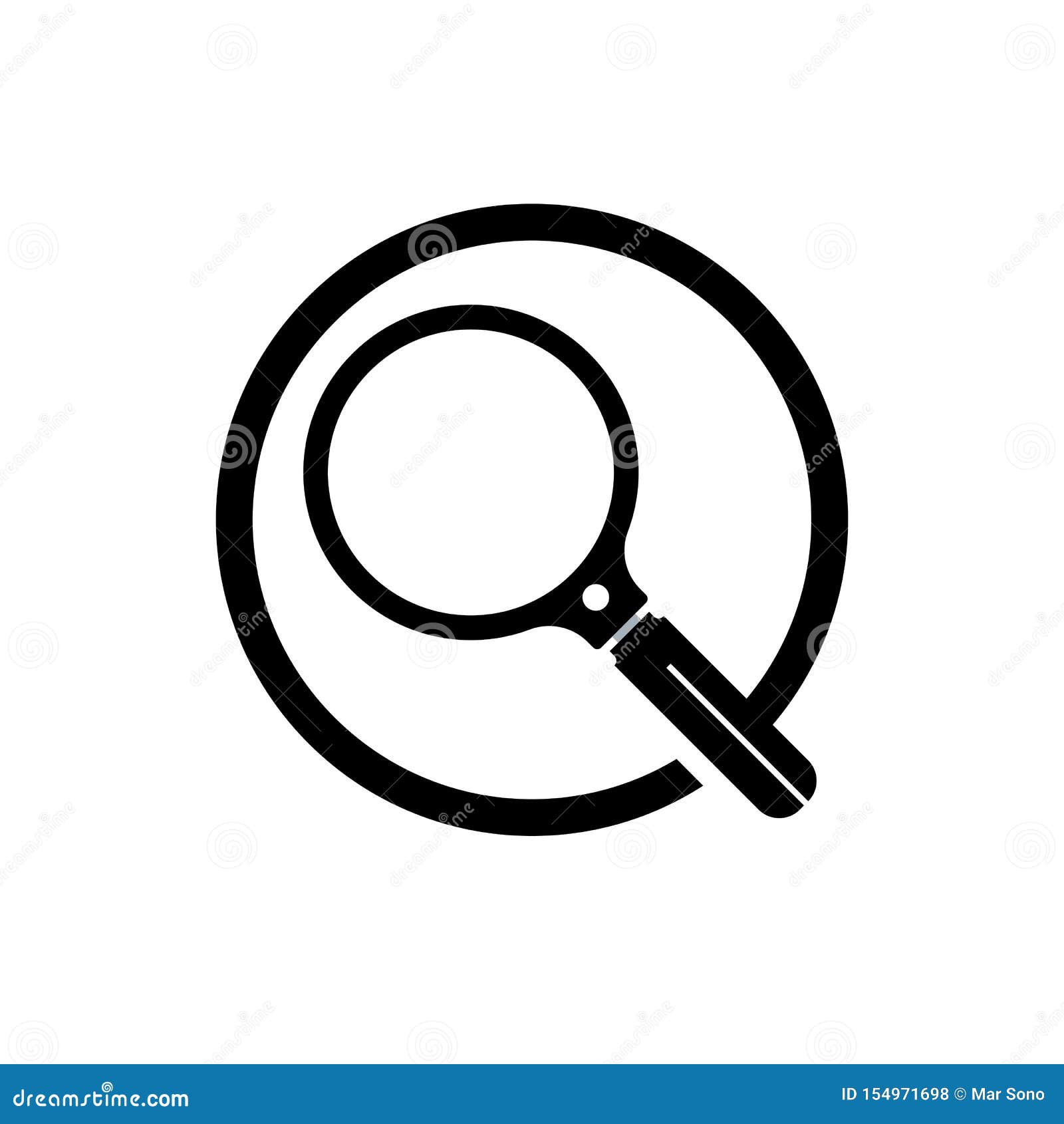 Magnifying Glass Icon. Logo Element Illustration.magnifying Glass ...