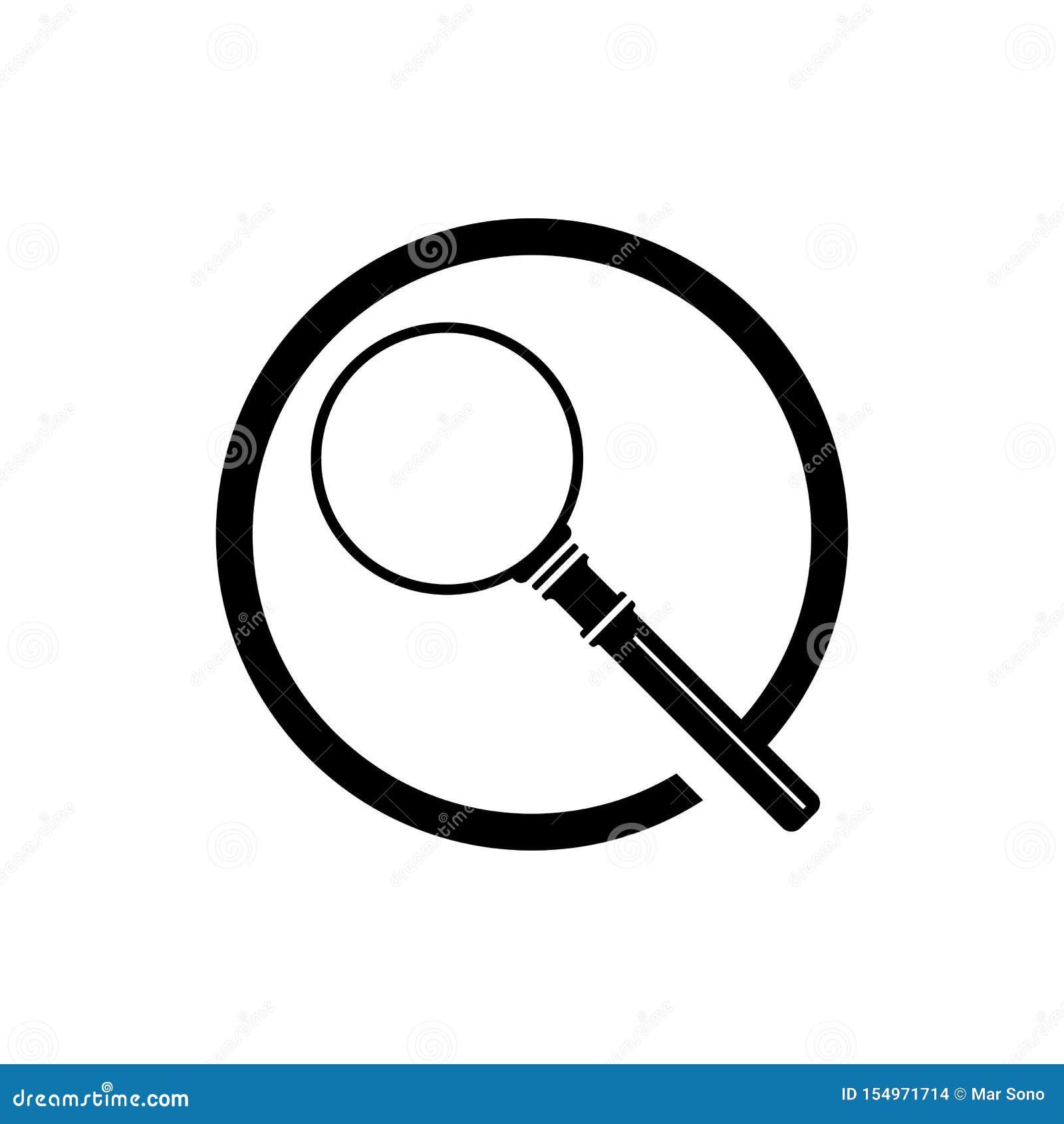 Magnifying Glass Icon. Logo Element Illustration.magnifying Glass ...