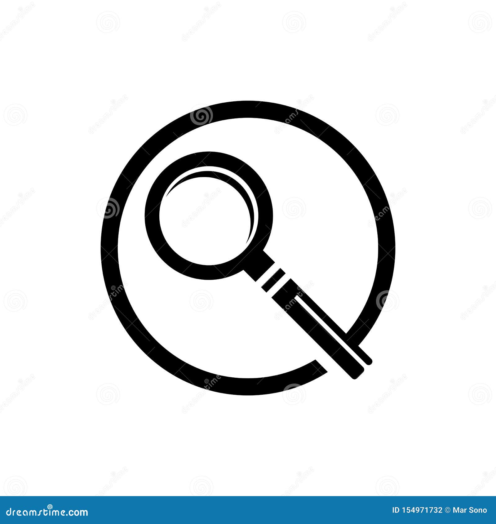 Magnifying Glass Icon. Logo Element Illustration.magnifying Glass ...