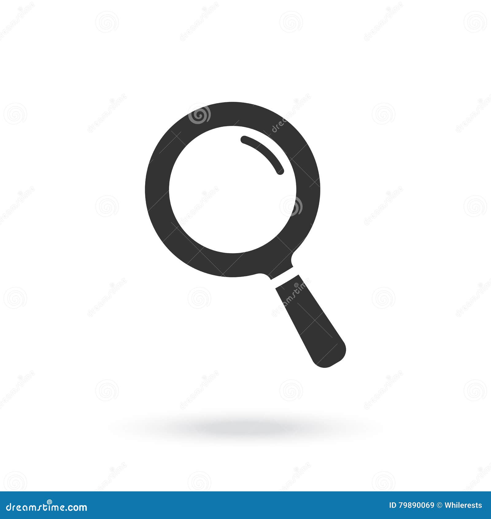 Magnifying Glass Icon. Search Microscope Stock Illustration ...