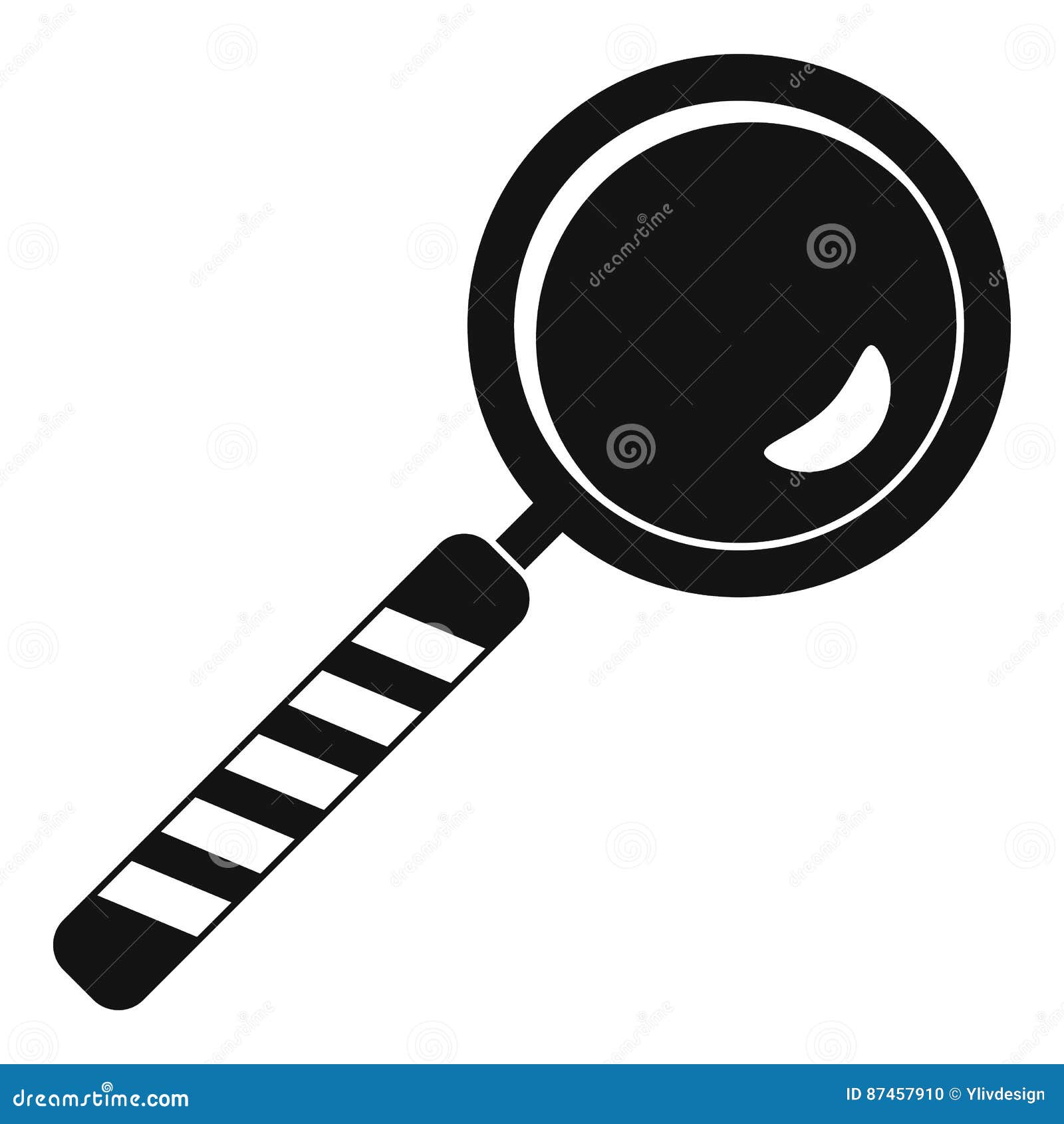 Magnifying Glass Icon, Simple Style Stock Vector - Illustration of ...