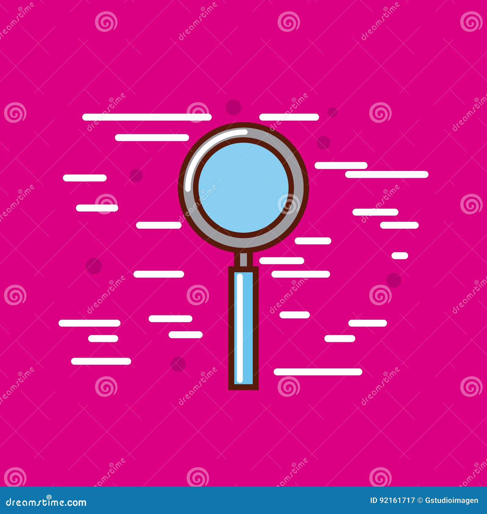 Magnifying Glass Poster Image Stock Vector Illustration of circle