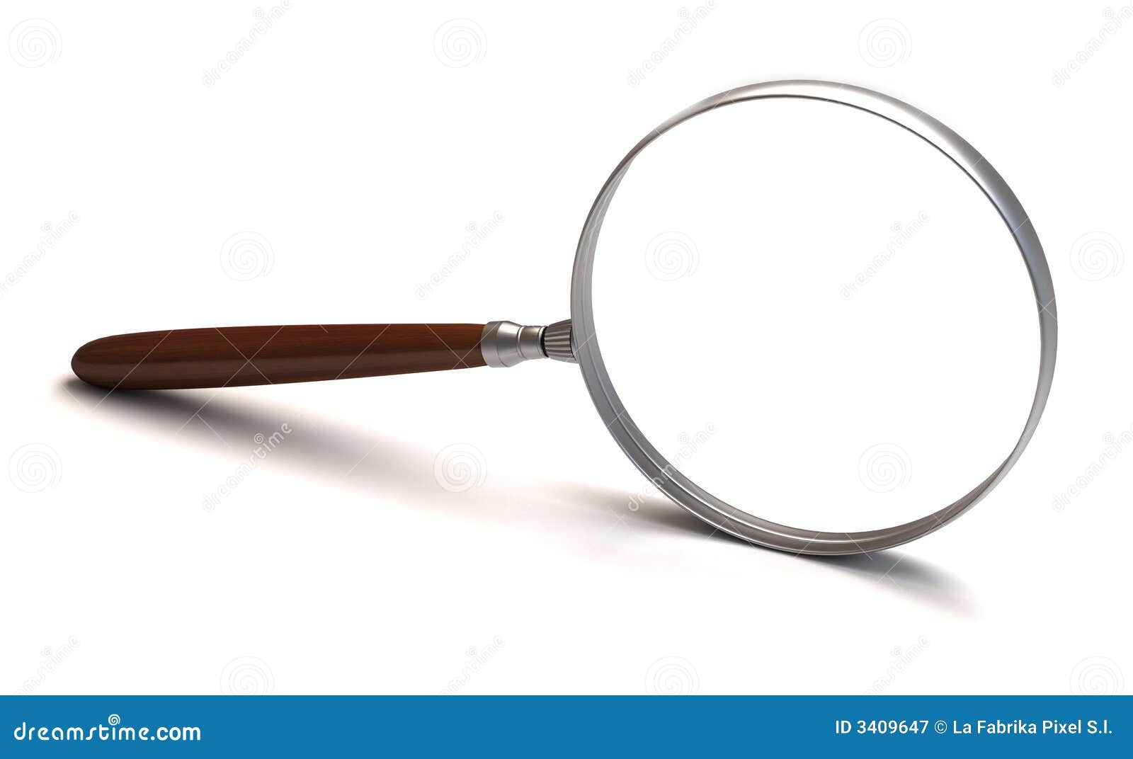 Magnifying glass in search stock illustration. Illustration of blue 3409647