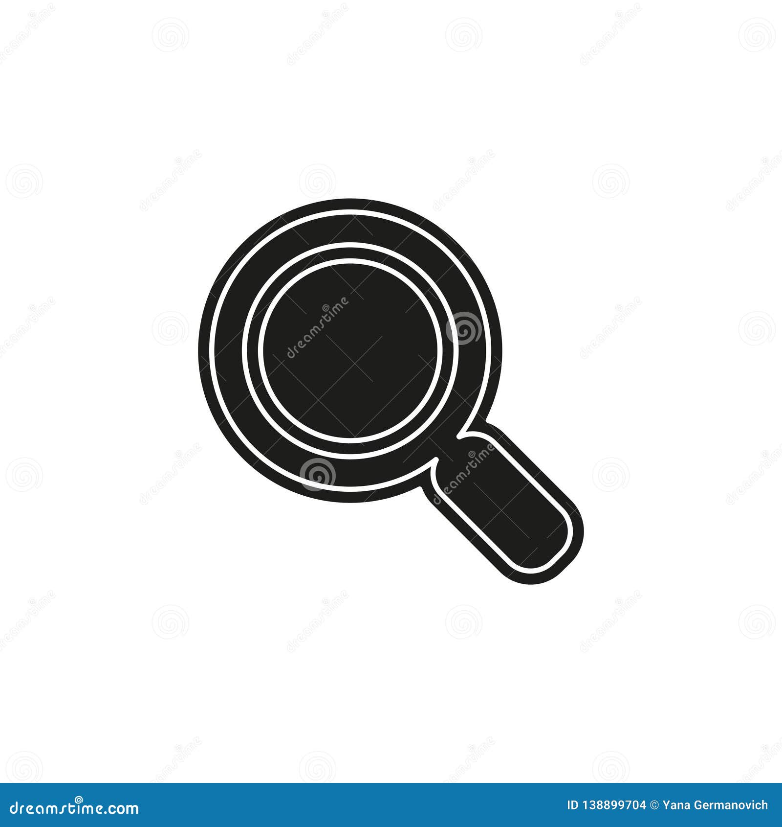 Magnifying Glass Symbol, Find Icon Stock Vector - Illustration of icon ...