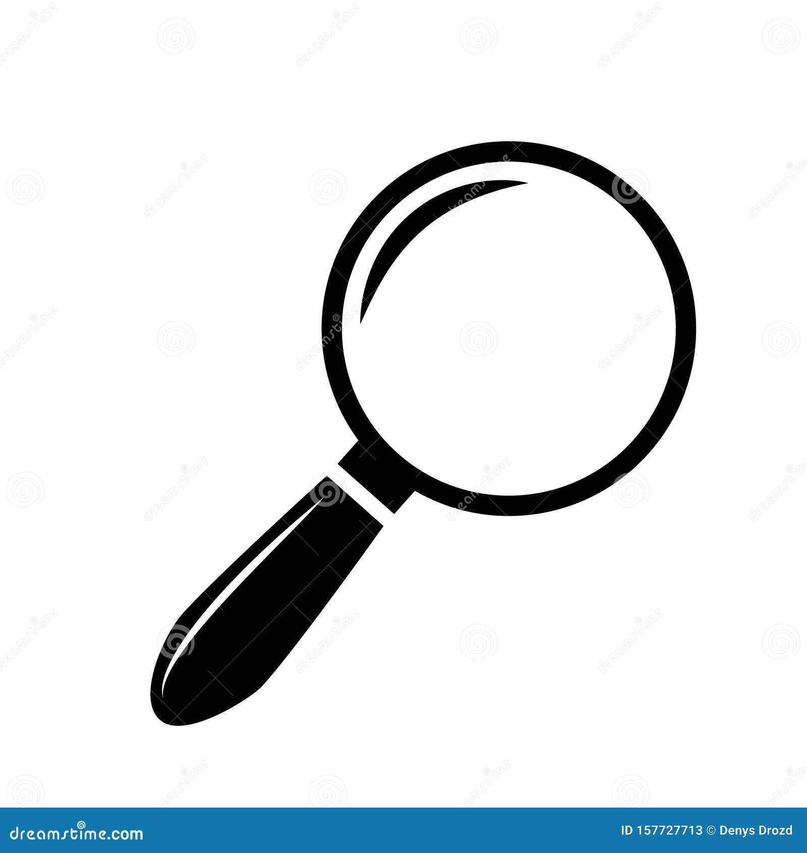 Magnifying Glass Vector Icon. Magnifier Illustration Symbol. Search ...