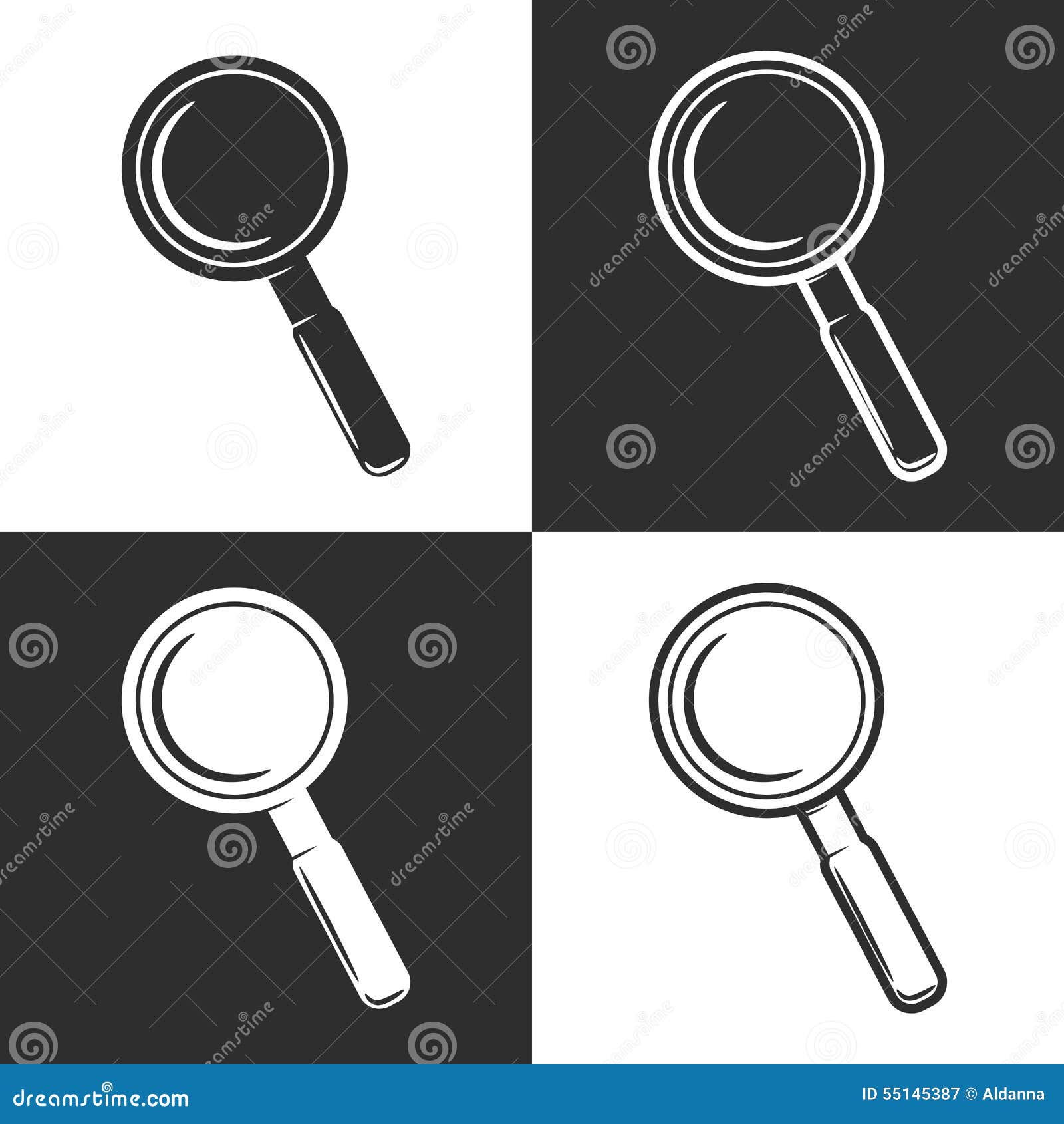 Magnifying Glass stock vector. Illustration of exploration - 55145387