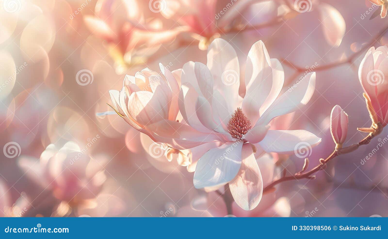 magnolias bloom, announcing spring's gentle arrival