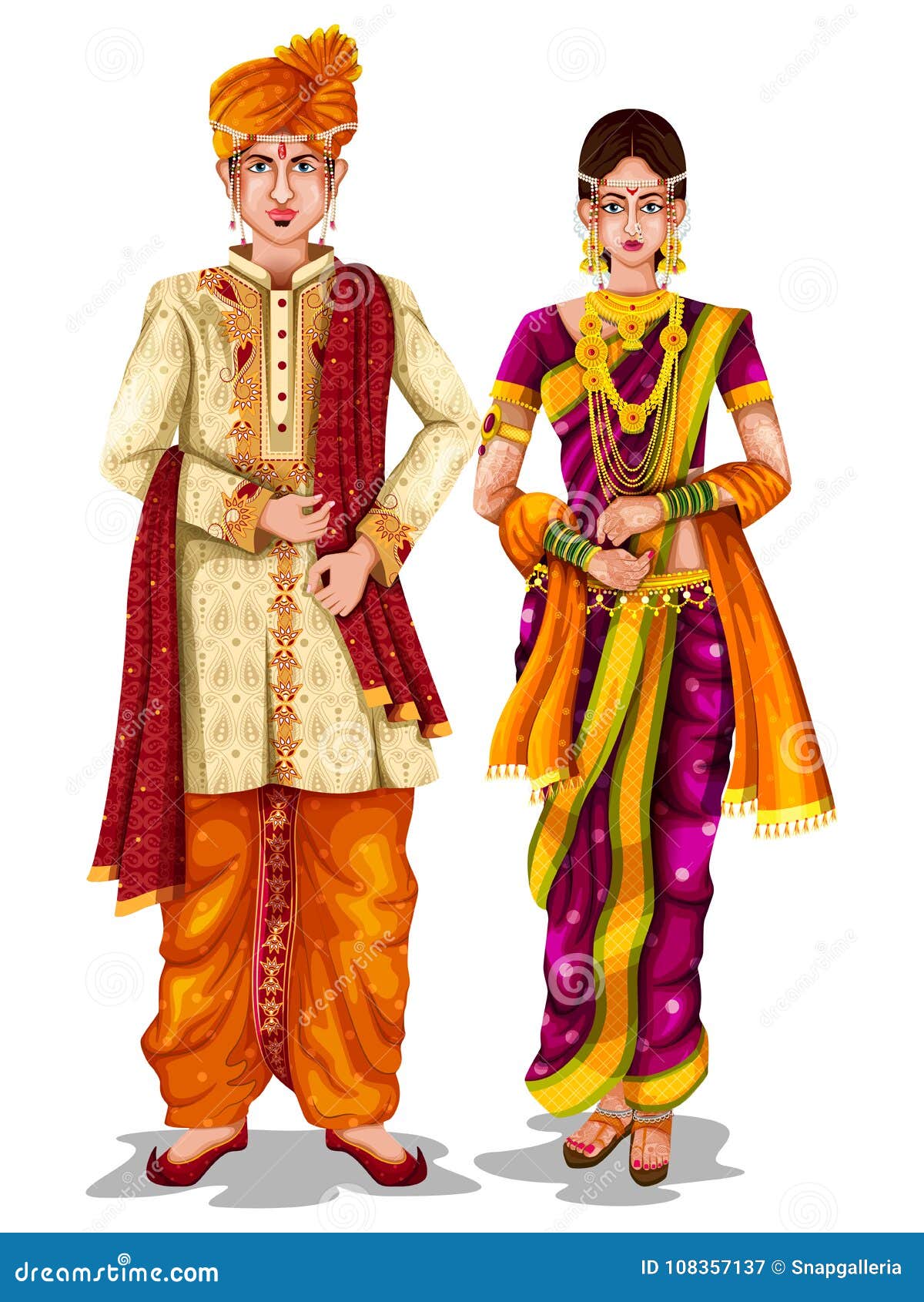 South Indian Costumes for Men and Women - Textile Learner