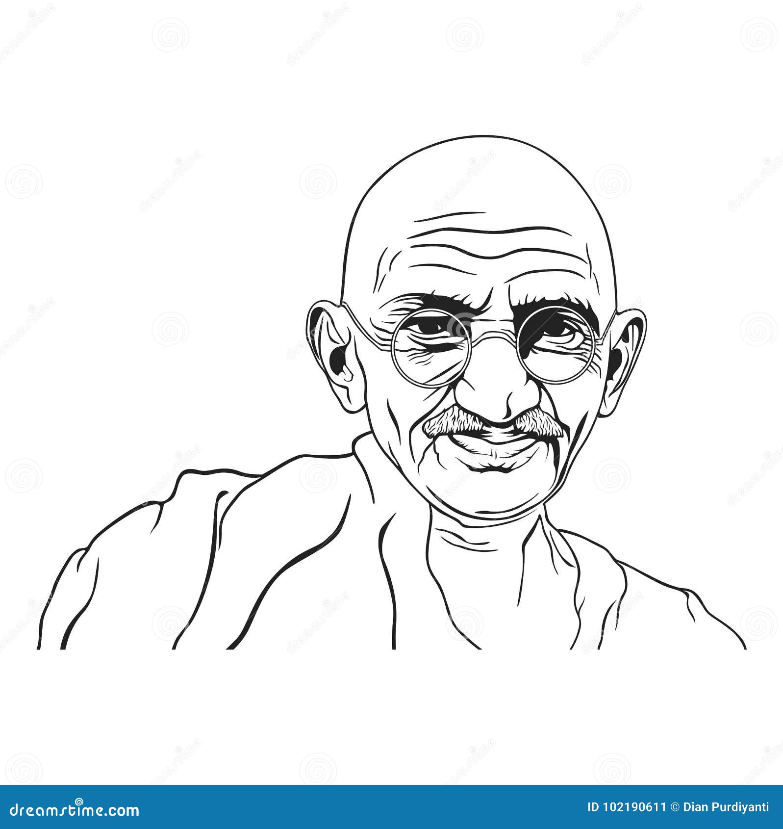 Mahatma Gandhi Portrait Stock Illustrations – 281 Mahatma Gandhi Portrait  Stock Illustrations, Vectors & Clipart - Dreamstime