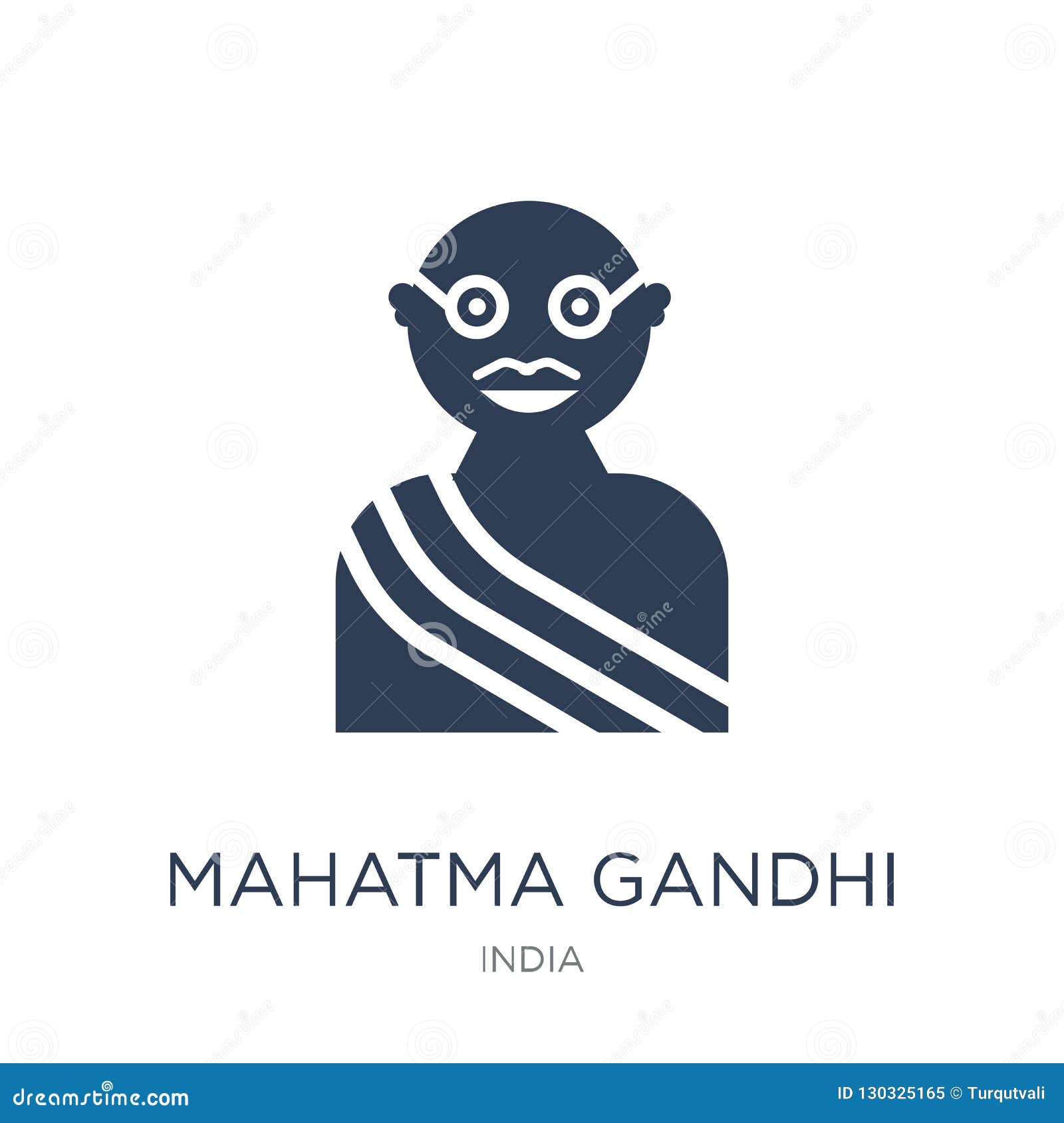 Download Mahatma Gandhi Icon. Trendy Flat Vector Mahatma Gandhi ...