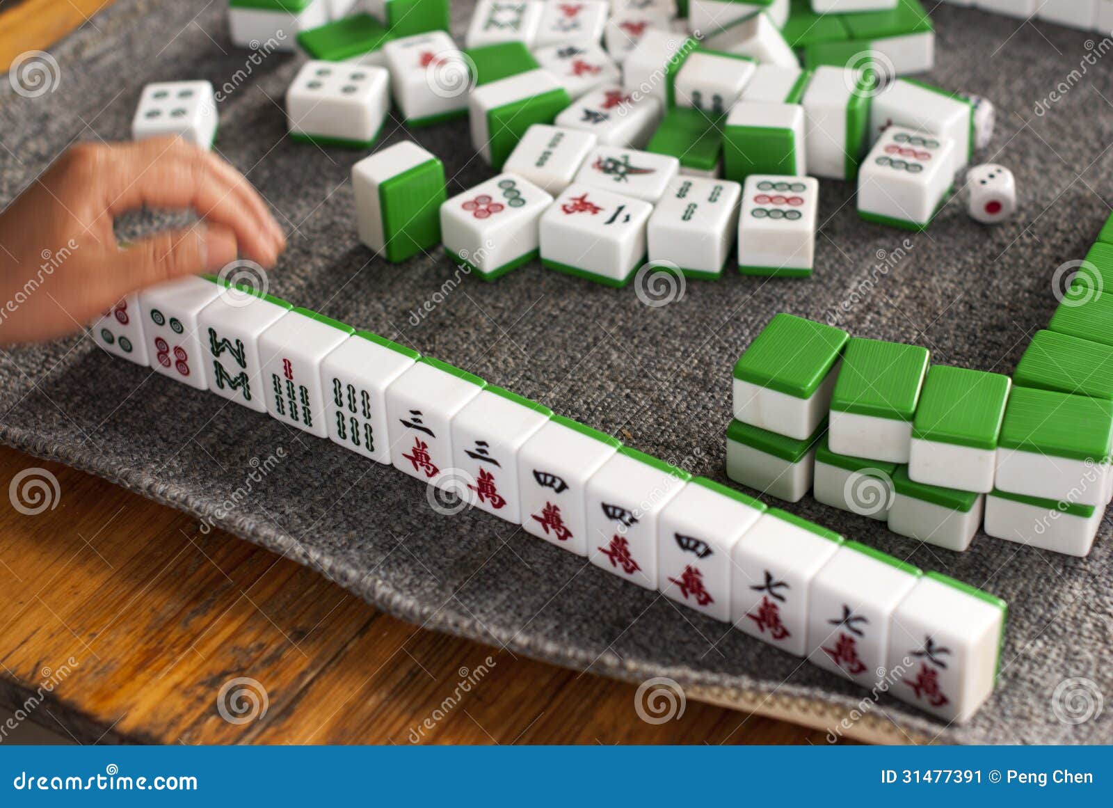 Mahjong Chinês, Conjunto Mahjong