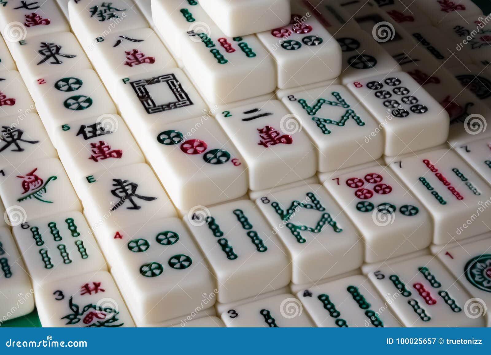 Mahjong Solitaire stock image. Image of chinese, asia - 100025657