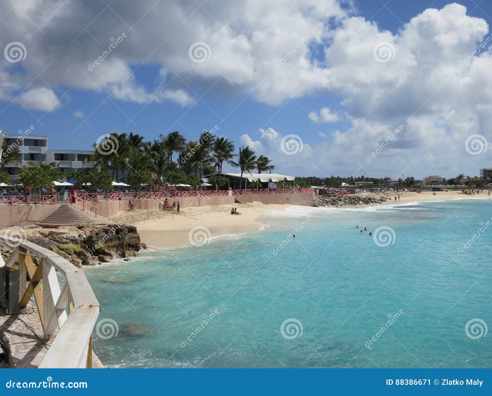 Maho Beach Hotel Sint Maarten Stock Image Image Of Cayman