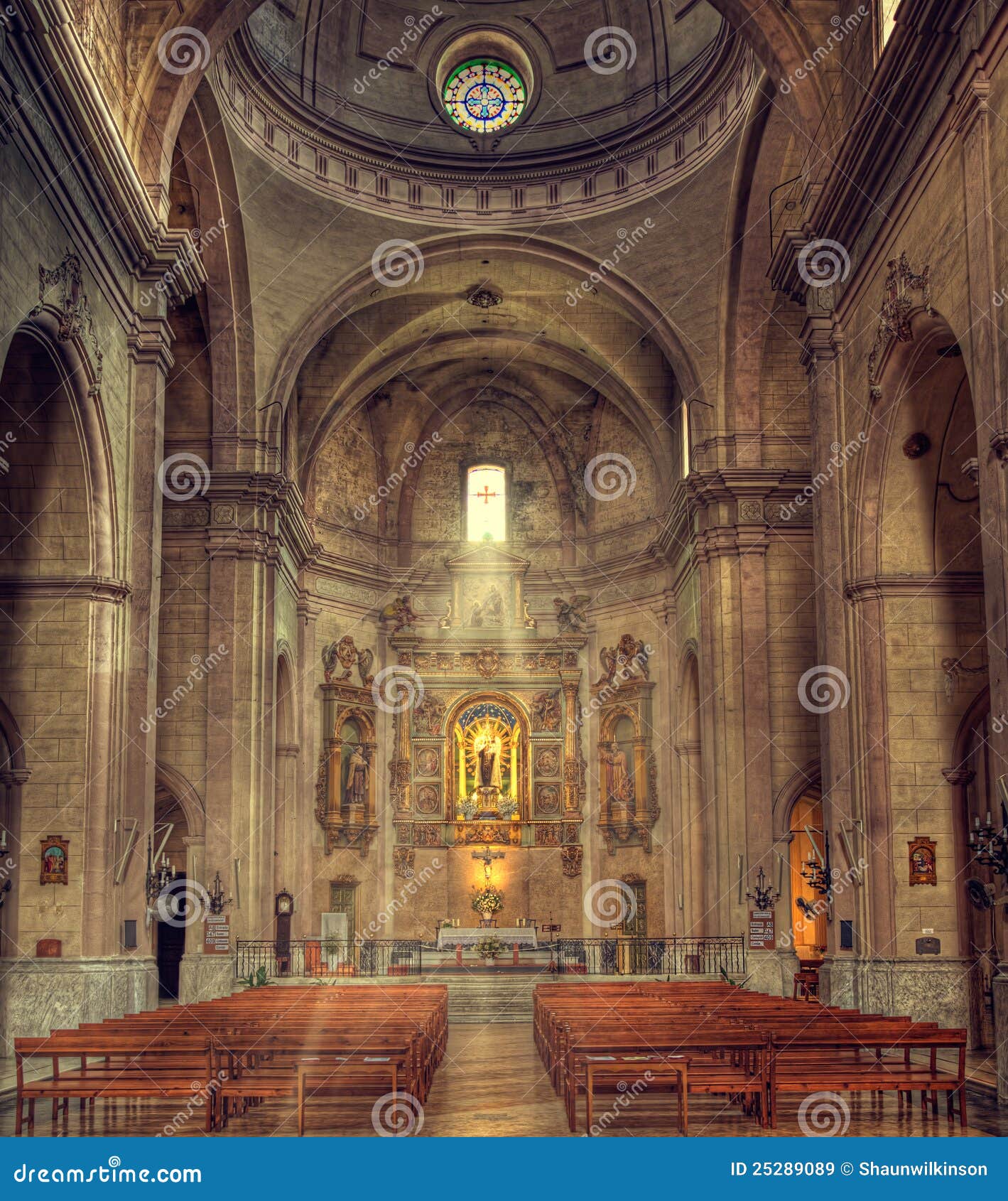 Mahon cathedral interior editorial stock image. Image of historic - 25289089
