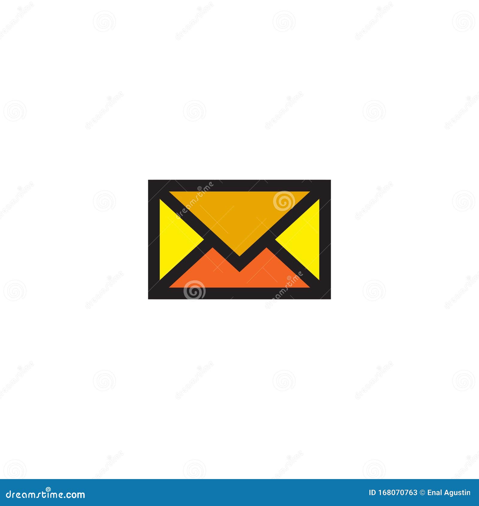 Mail Icon Logo Design Vector Illustration Template Stock Vector