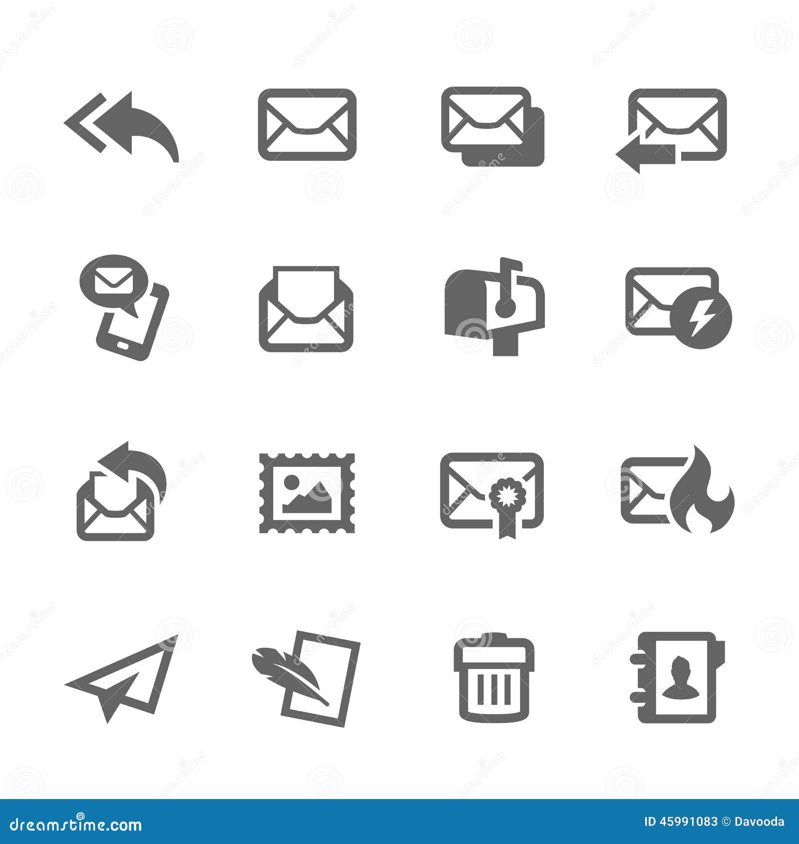 mail icon vector free download