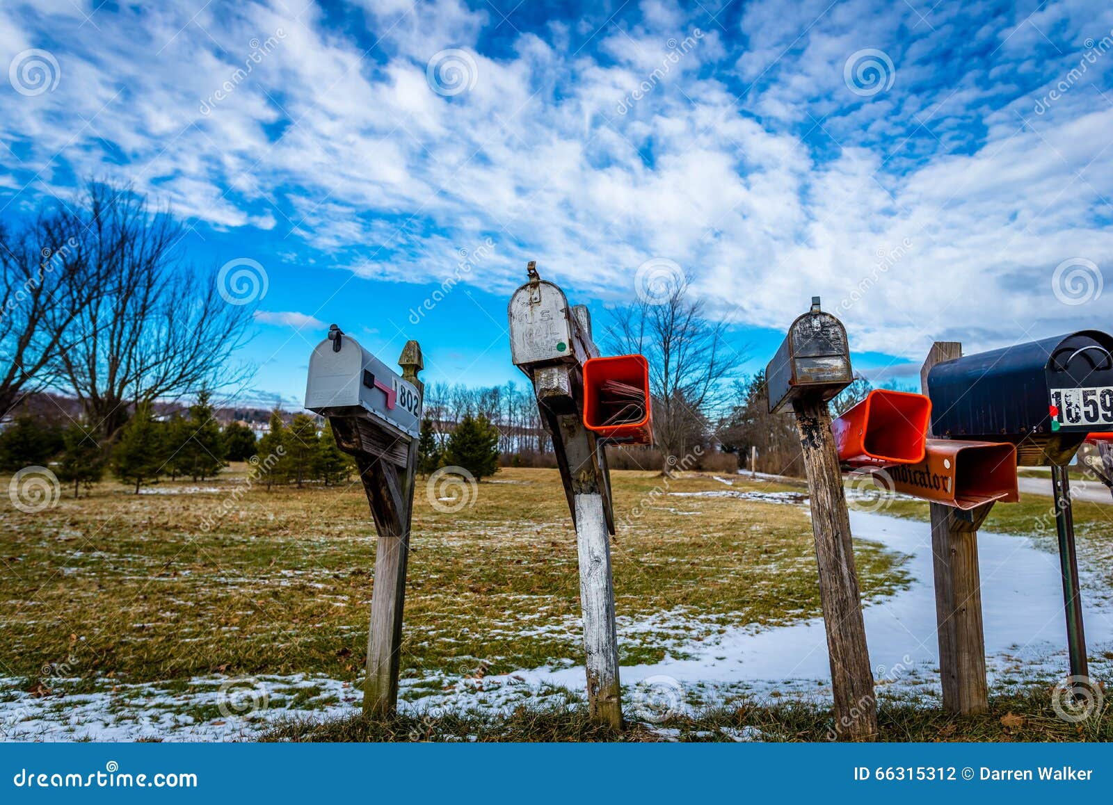 Mailbox Array editorial photography. Image of mail, post 66315312