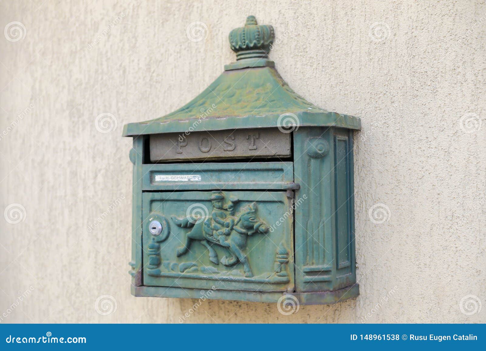 mailbox letter old metal poste