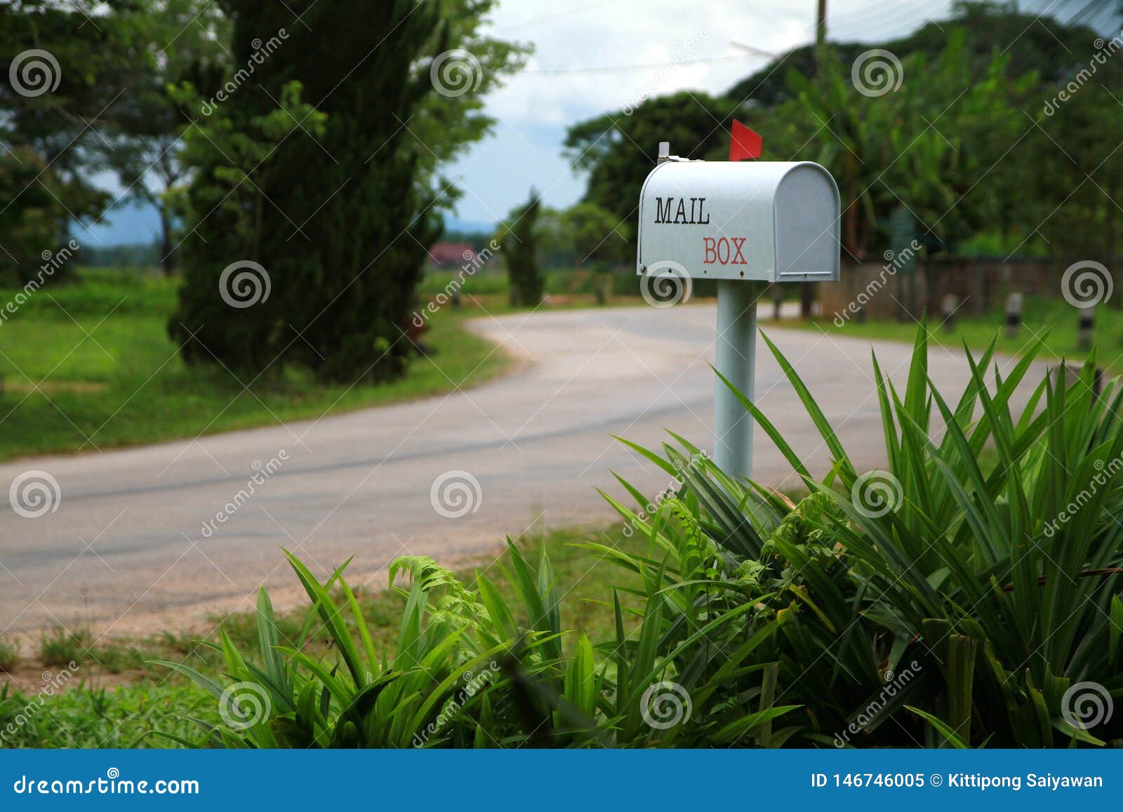Mailbox stock image. Image of green, mailbox, post, address 146746005