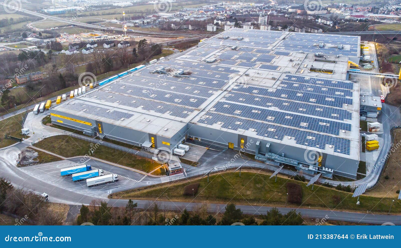 Main Amazon Logistics Center in Germany Bad Hersfeld CITY of BAD