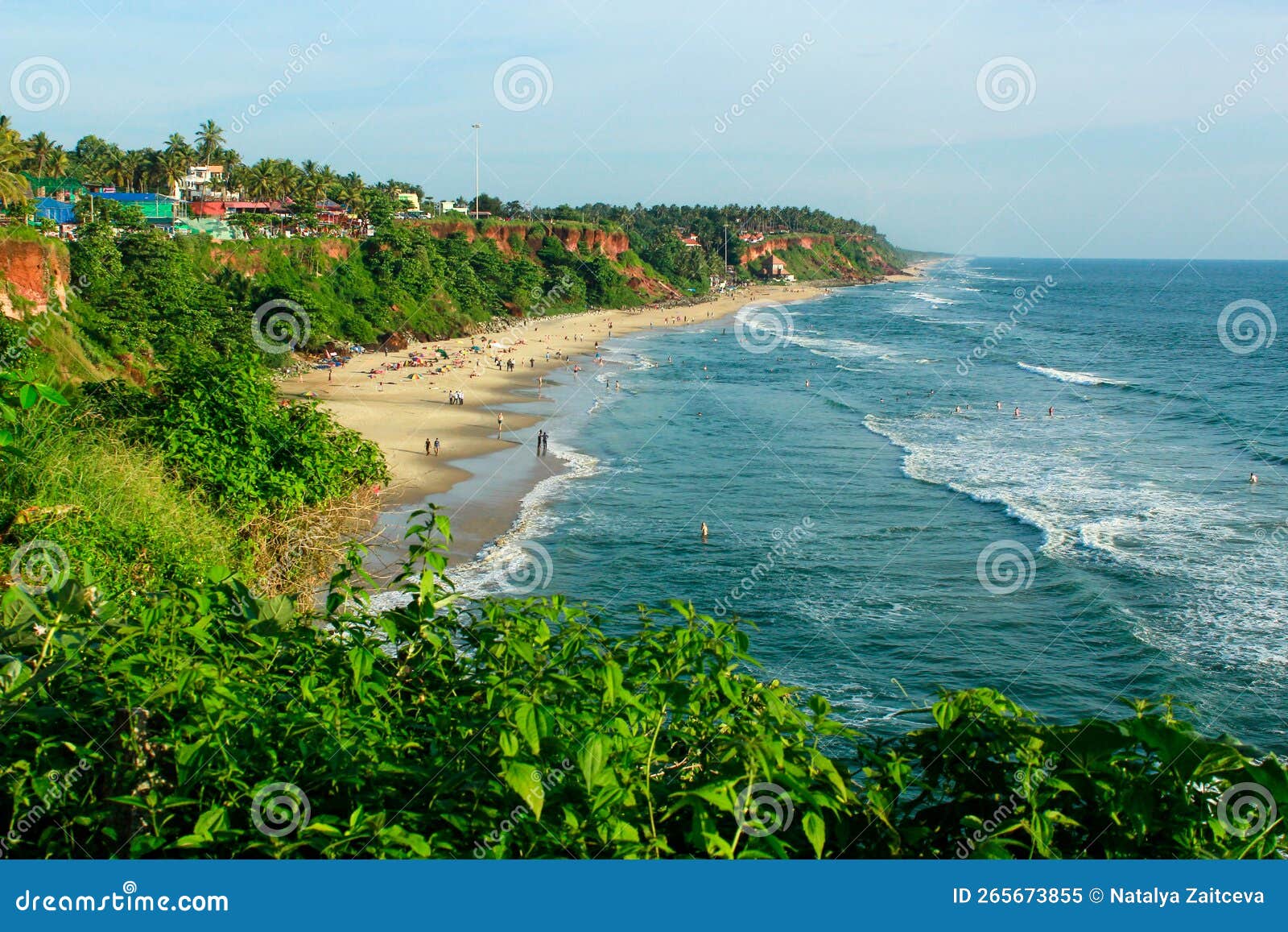 Main Beach in Varkala, Kerala. India Editorial Image Image of