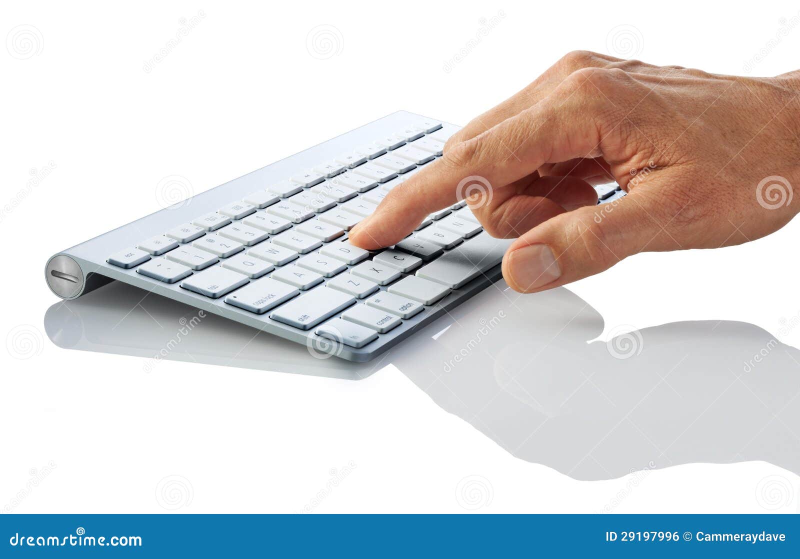 Main De Doigt De Clavier D'ordinateur Photo stock Image du presse